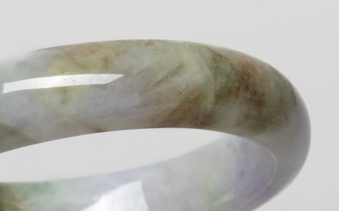 Three Chinese Jade Bangles - 8