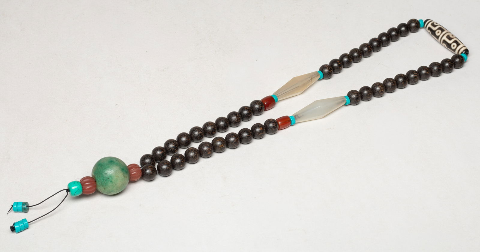 Estate Chinese Mixed Stone Prayer Beads (1 of 12)