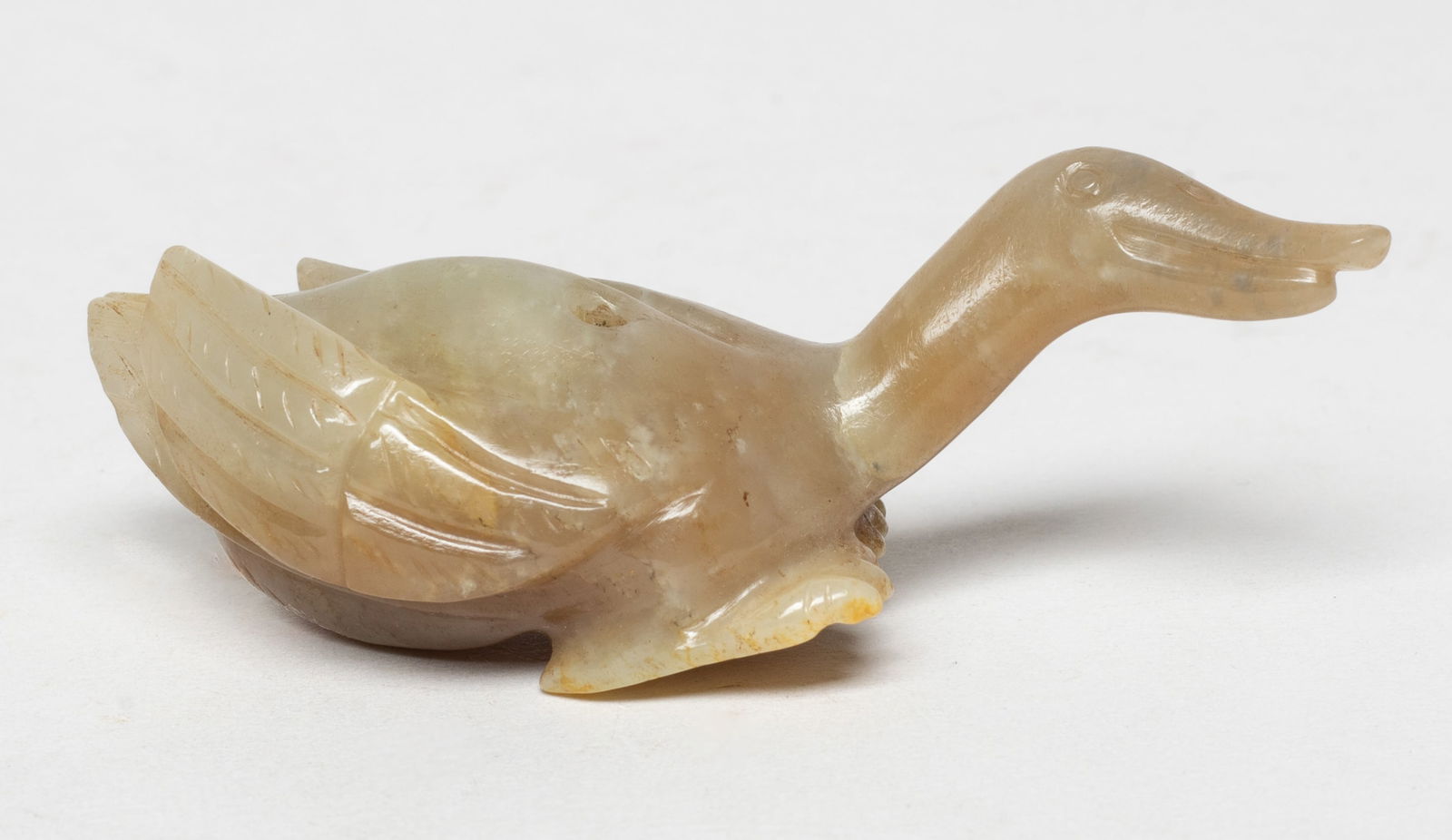 Rare Chinese Russet Jade Bird Pendant (1 of 9)