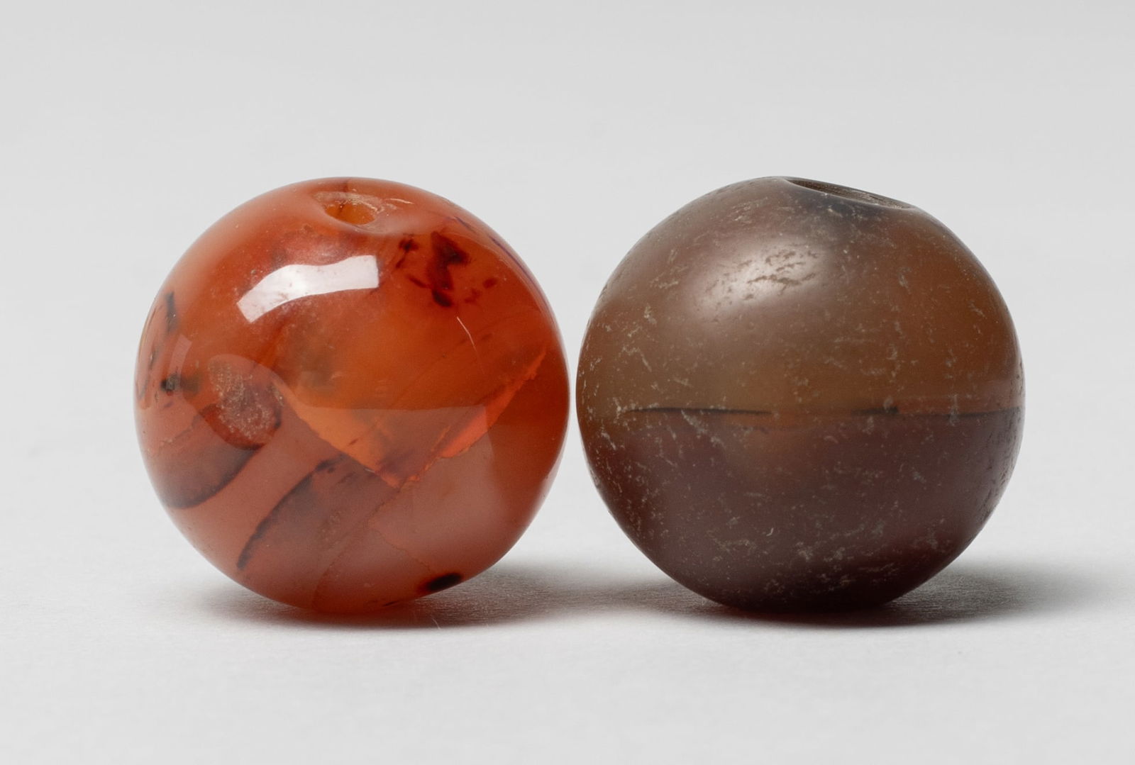 Chinese Export, Jade, Agate, Dzi Beads - 10