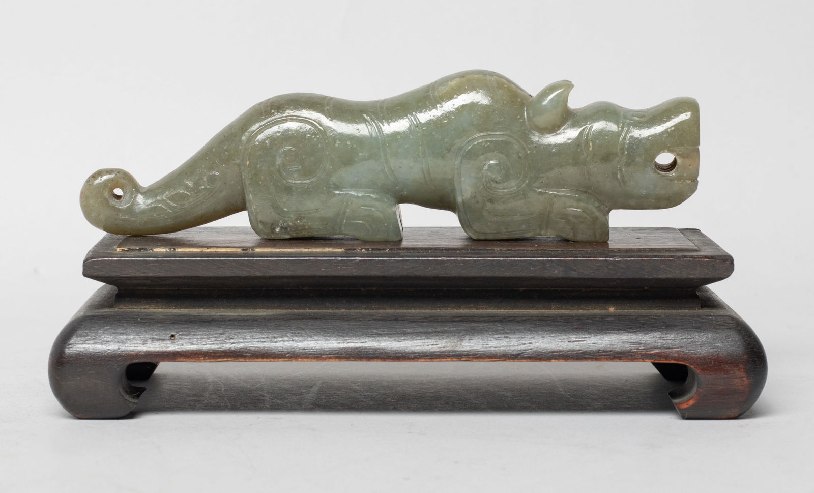 Estate Chinese Russet Jade on Wood Base (1 of 14)