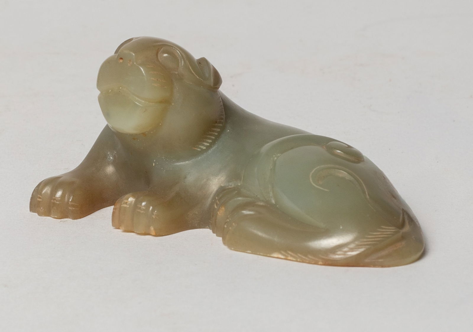Estate Chinese Russet Jade Beast Sculpture (1 of 15)