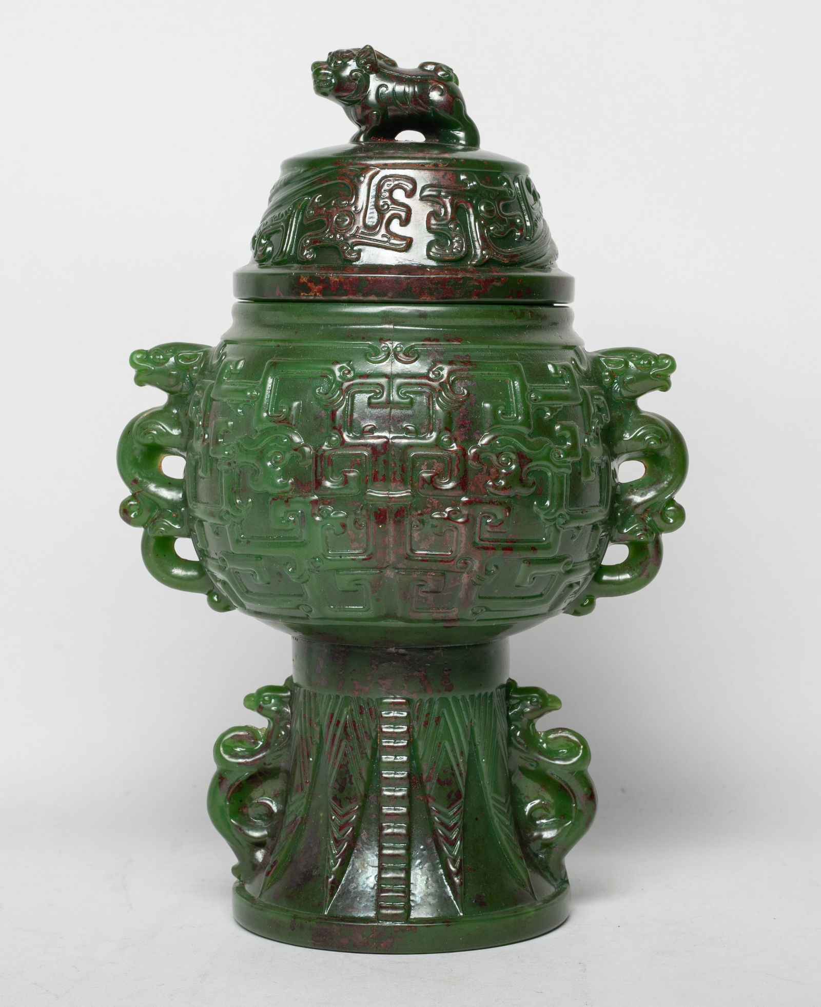 Tall Chinese Export Covered Vase (1 of 13)