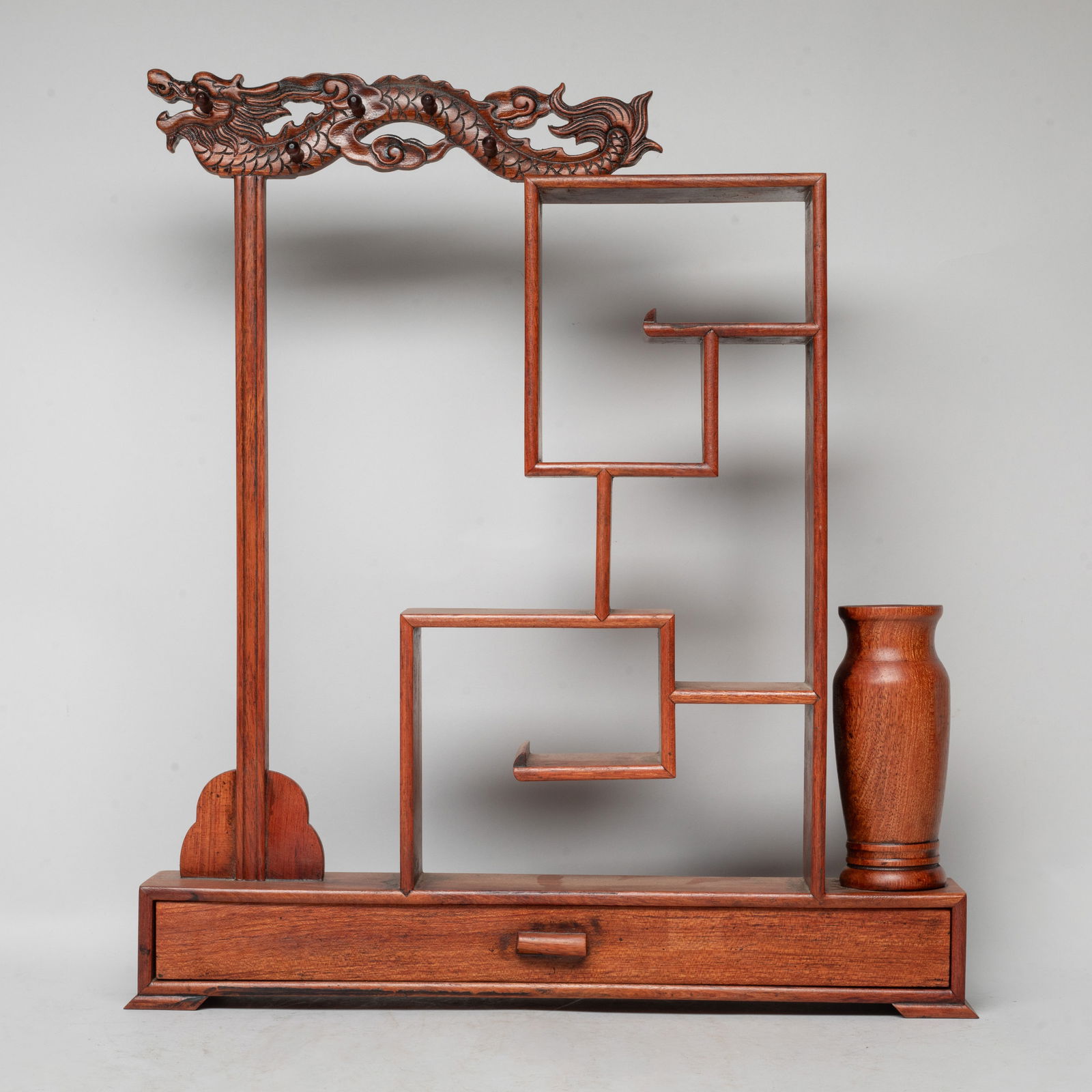 Vintage Chinese Export Wood Table Cabinet (1 of 13)