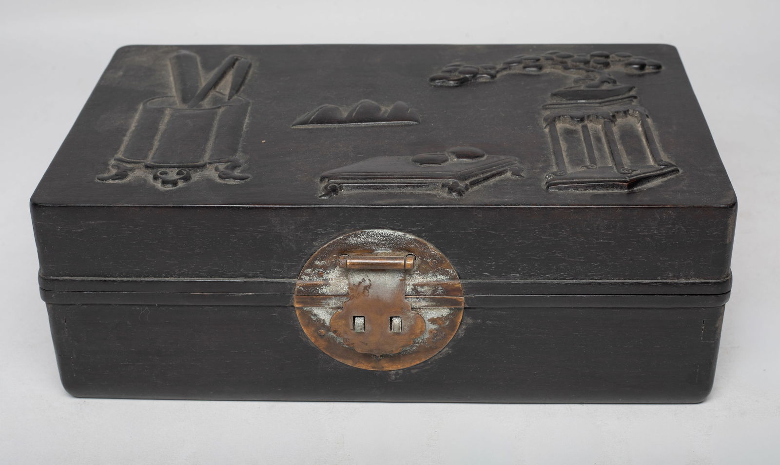 Estate Chinese Wood Jewelry Box (1 of 14)
