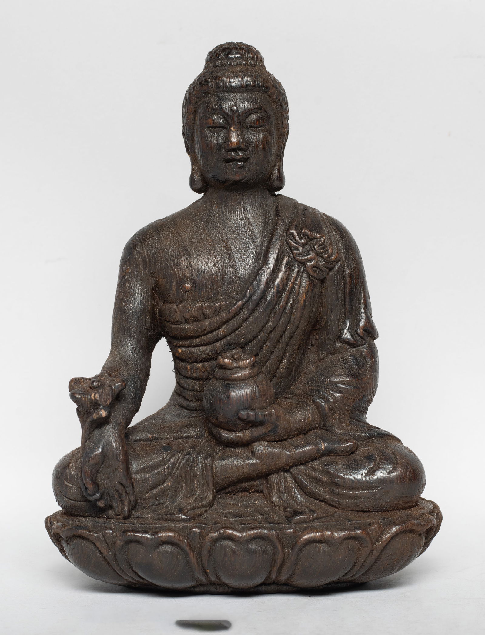 Chinese/South Asian Bark of Agarwood Buddha (1 of 11)