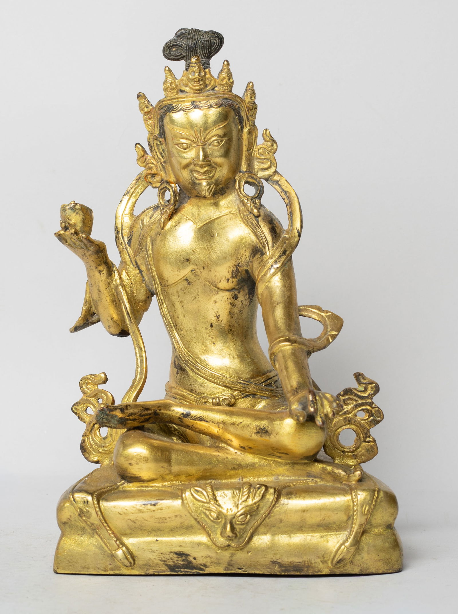Estate Chinese Gilt Bronze Buddha (1 of 11)