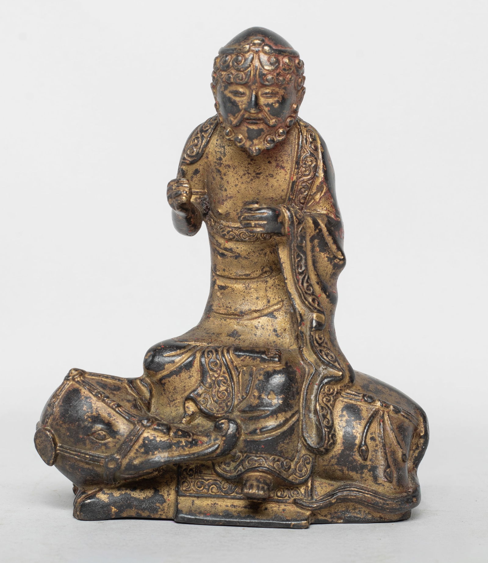 Estate Chinese Painted Bronze Buddha (1 of 11)