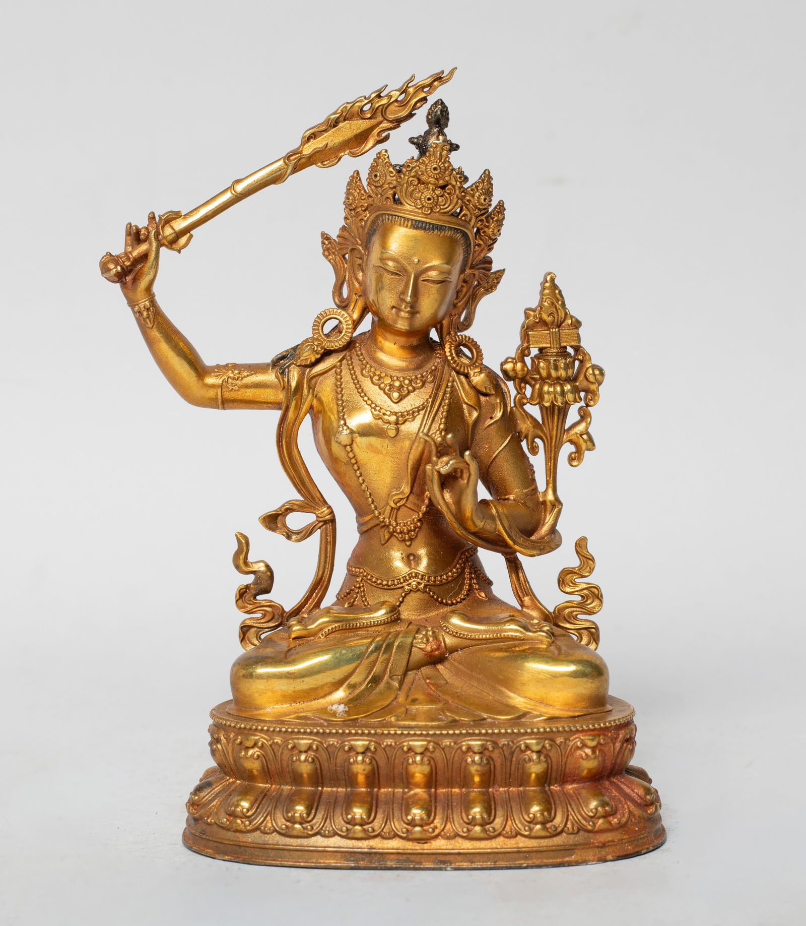 Chinese Sino-Tibetan Gilt Bronze Buddha (1 of 9)