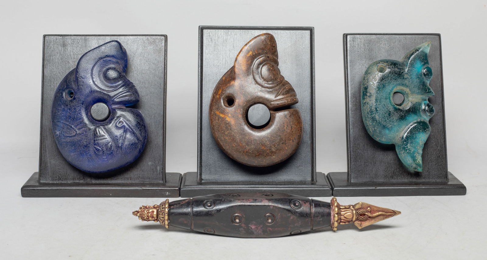 Estate Set Chinese Stone, Peiking Glass Sculptures (1 of 12)