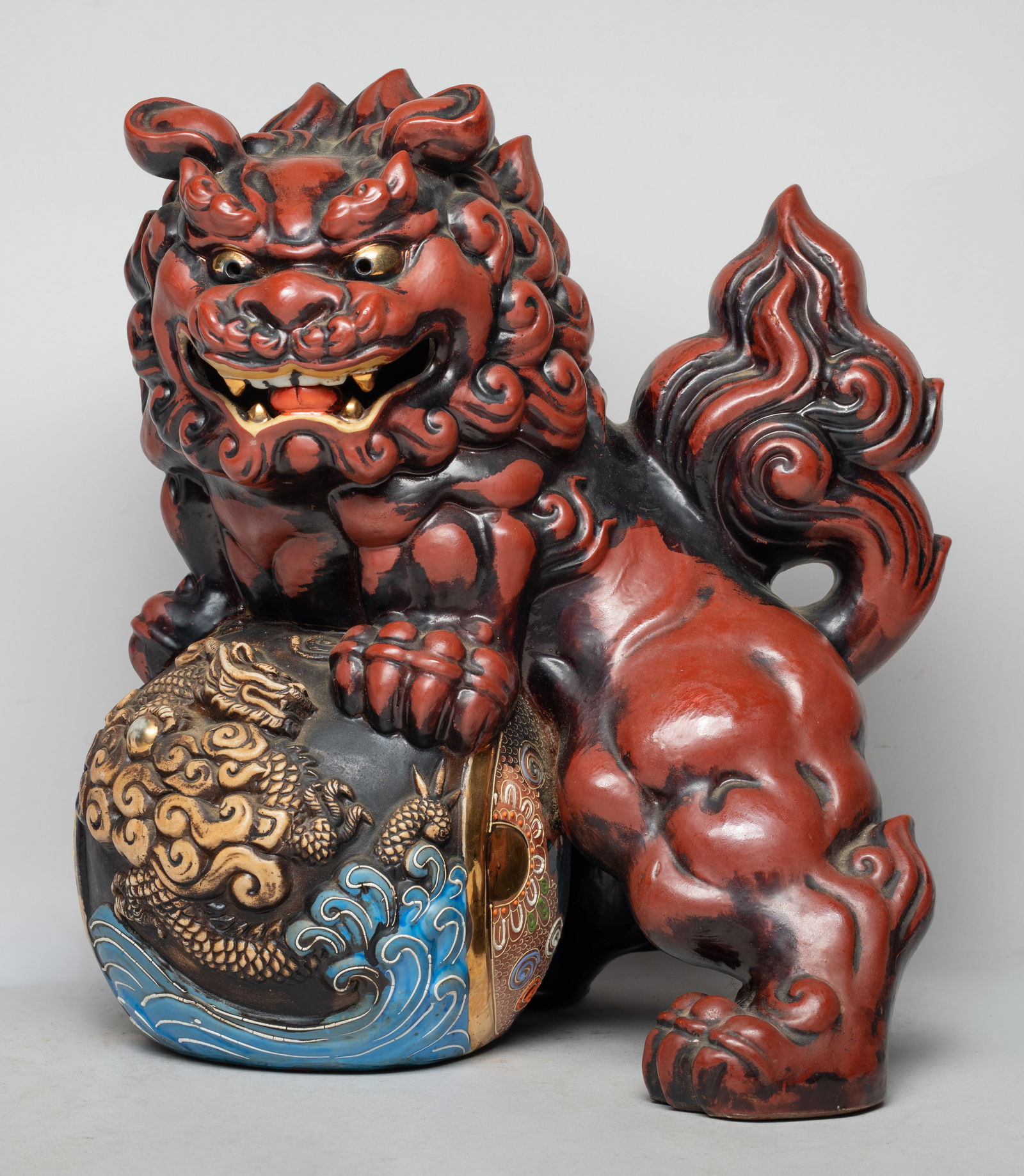 Large Japanese Kutani Ware Porcelain Sculpture (1 of 12)