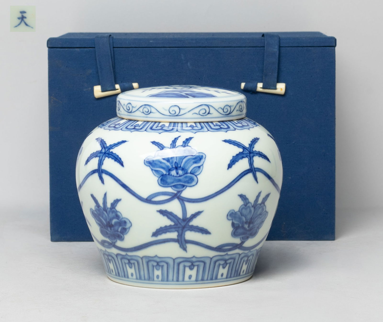 Chinese Export Blue & White Porcelain Jar (1 of 11)