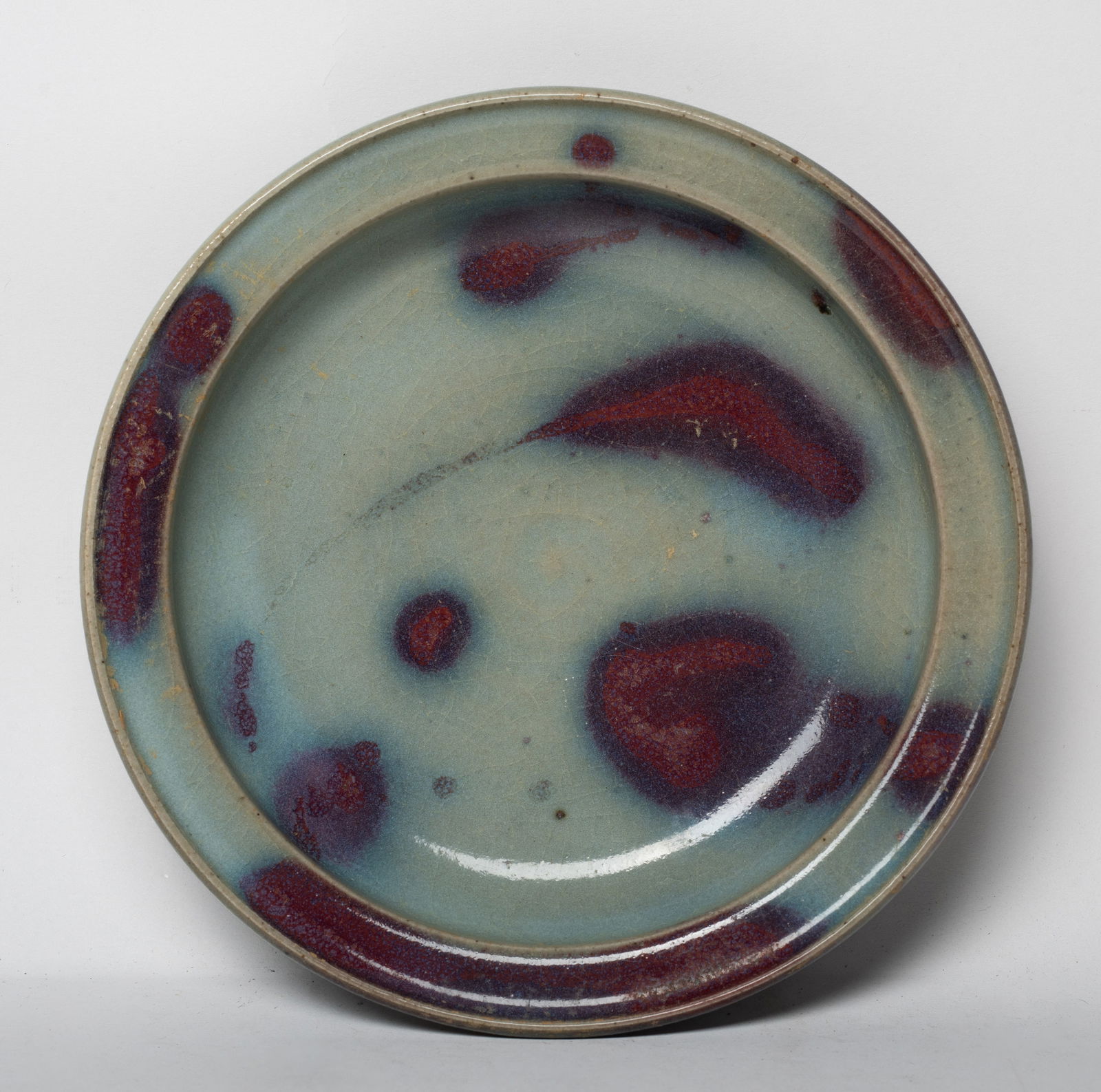 Collectible Chinese Jun Ware Porcelain Deep Plate (1 of 11)