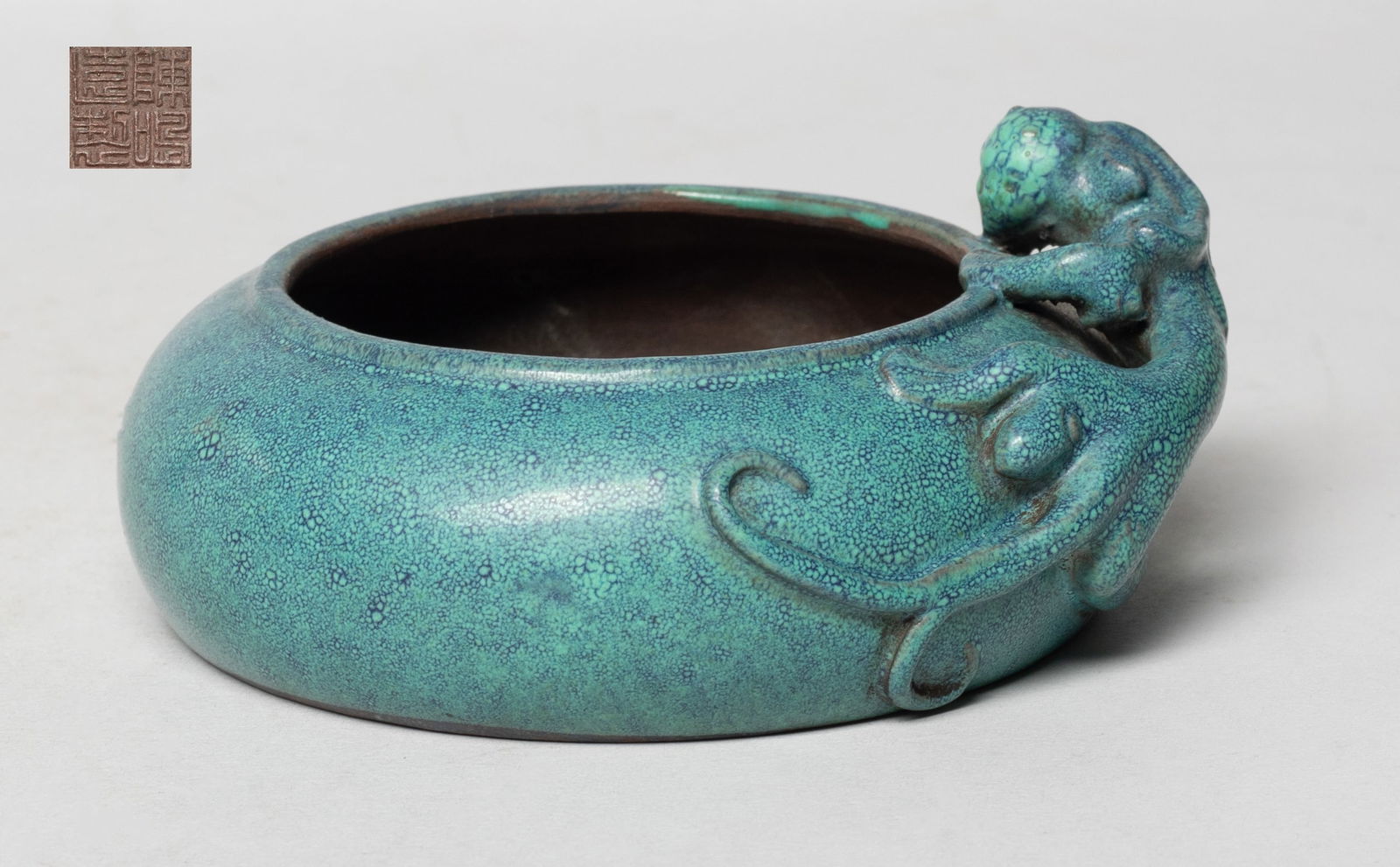 Chinese Glazed on Clay Brush Washer (1 of 9)