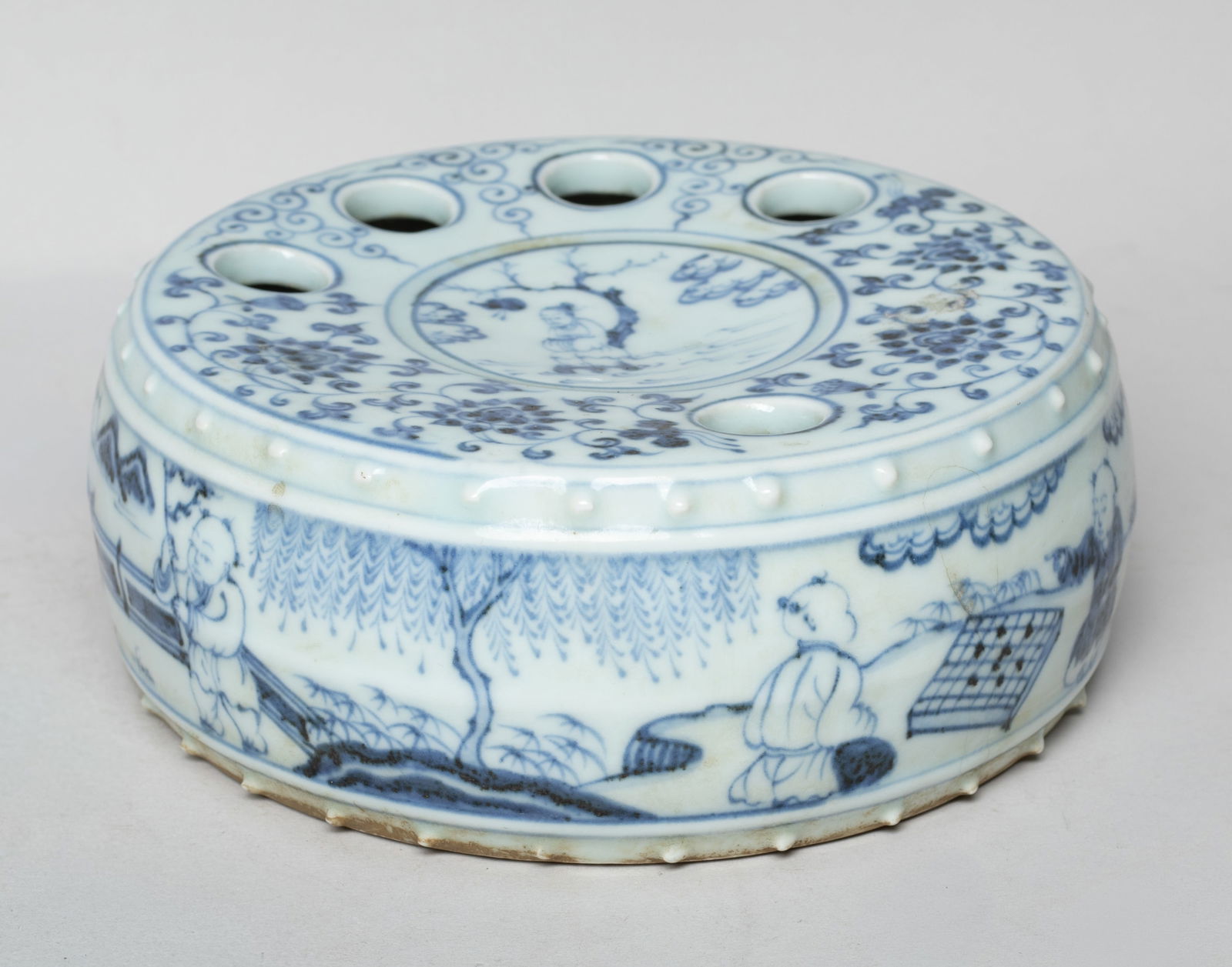 Estate Chinese Export Blue&White Porcelain Censer (1 of 10)