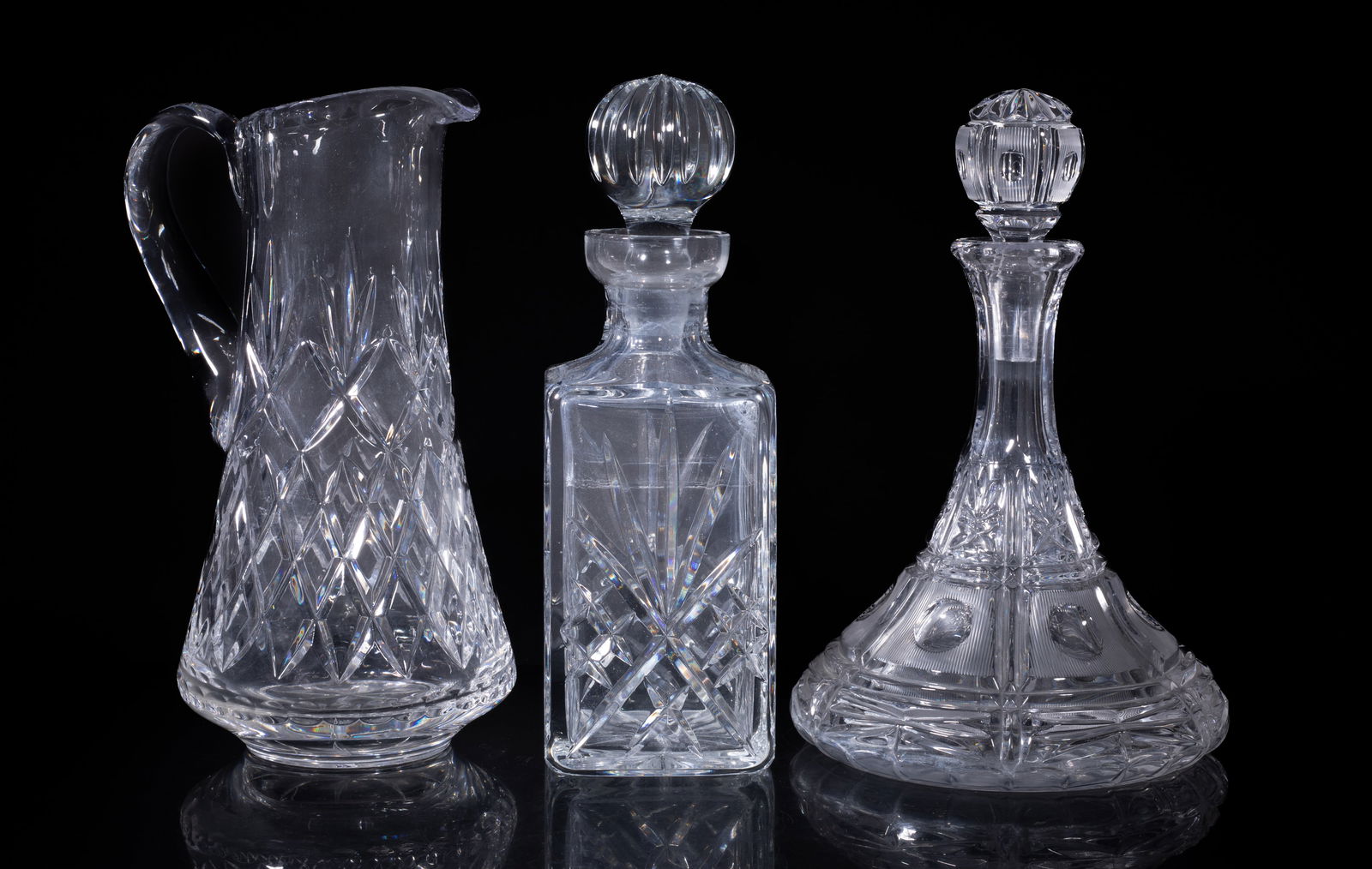 Set Vintage Waterford Crystal Glass Vases, Bottle (1 of 18)