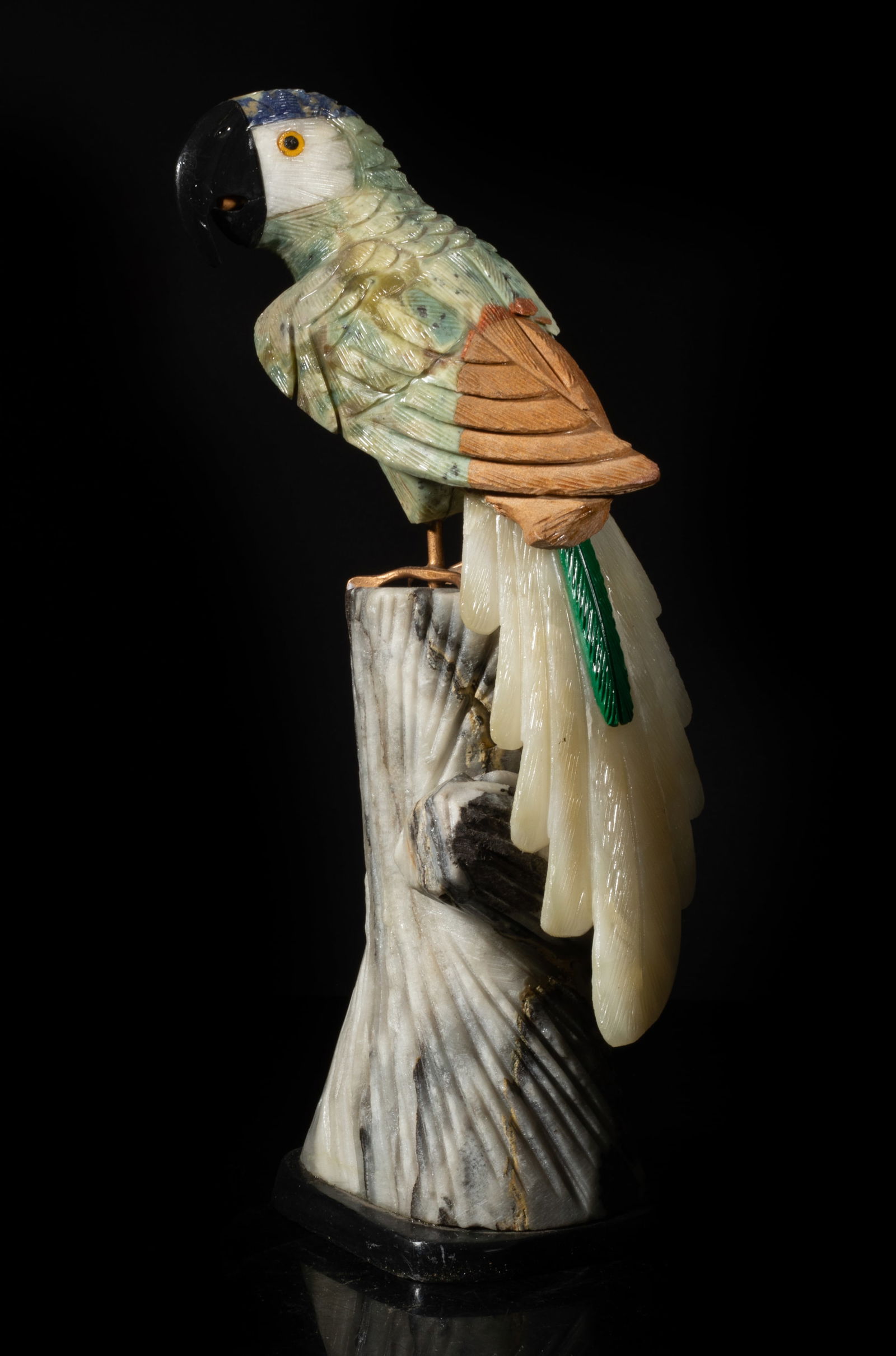 Tall Vintage South American Gemstone Parrot (1 of 14)