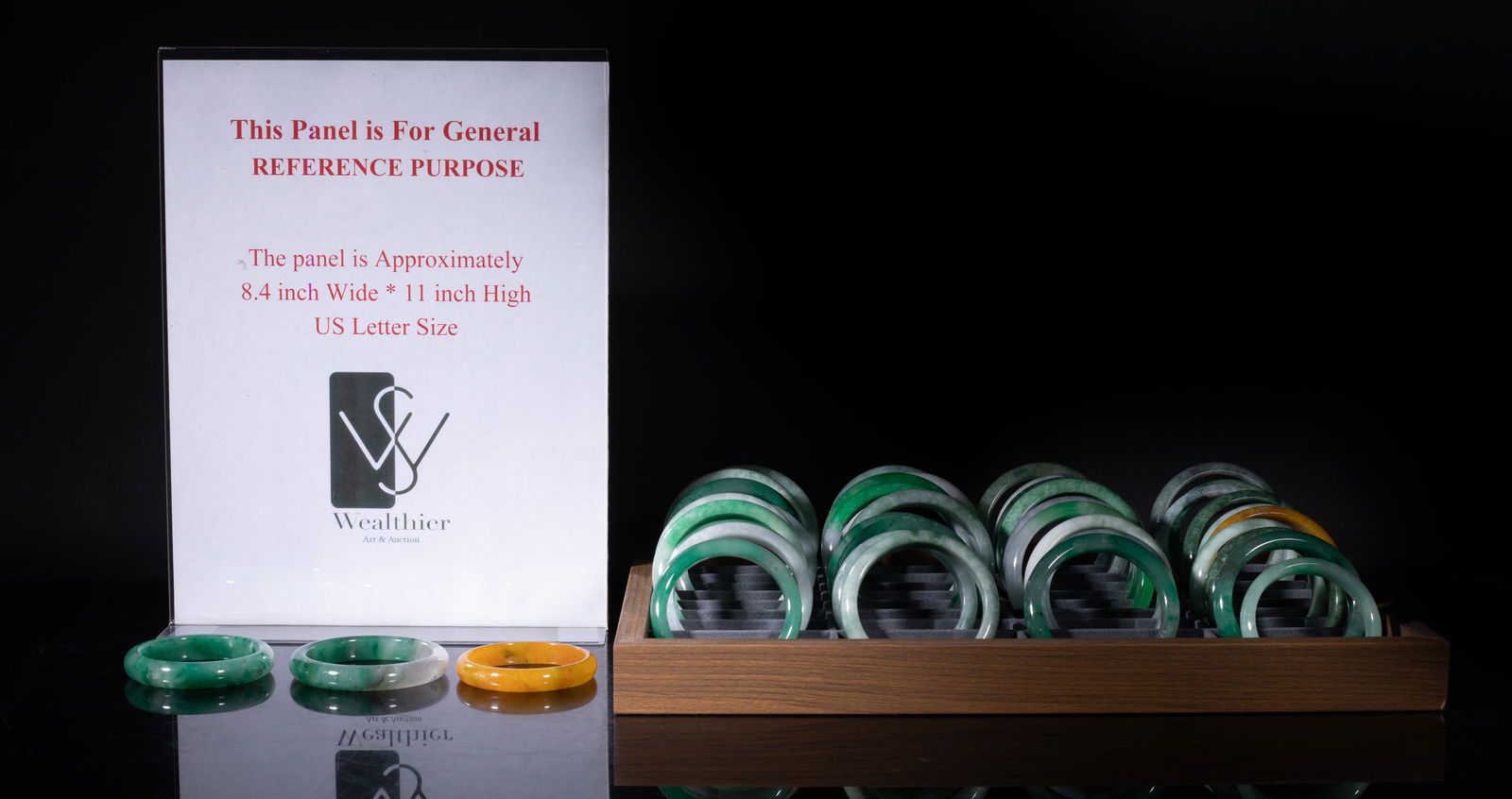 Large Set Chinese Export Jade Bangles - 2