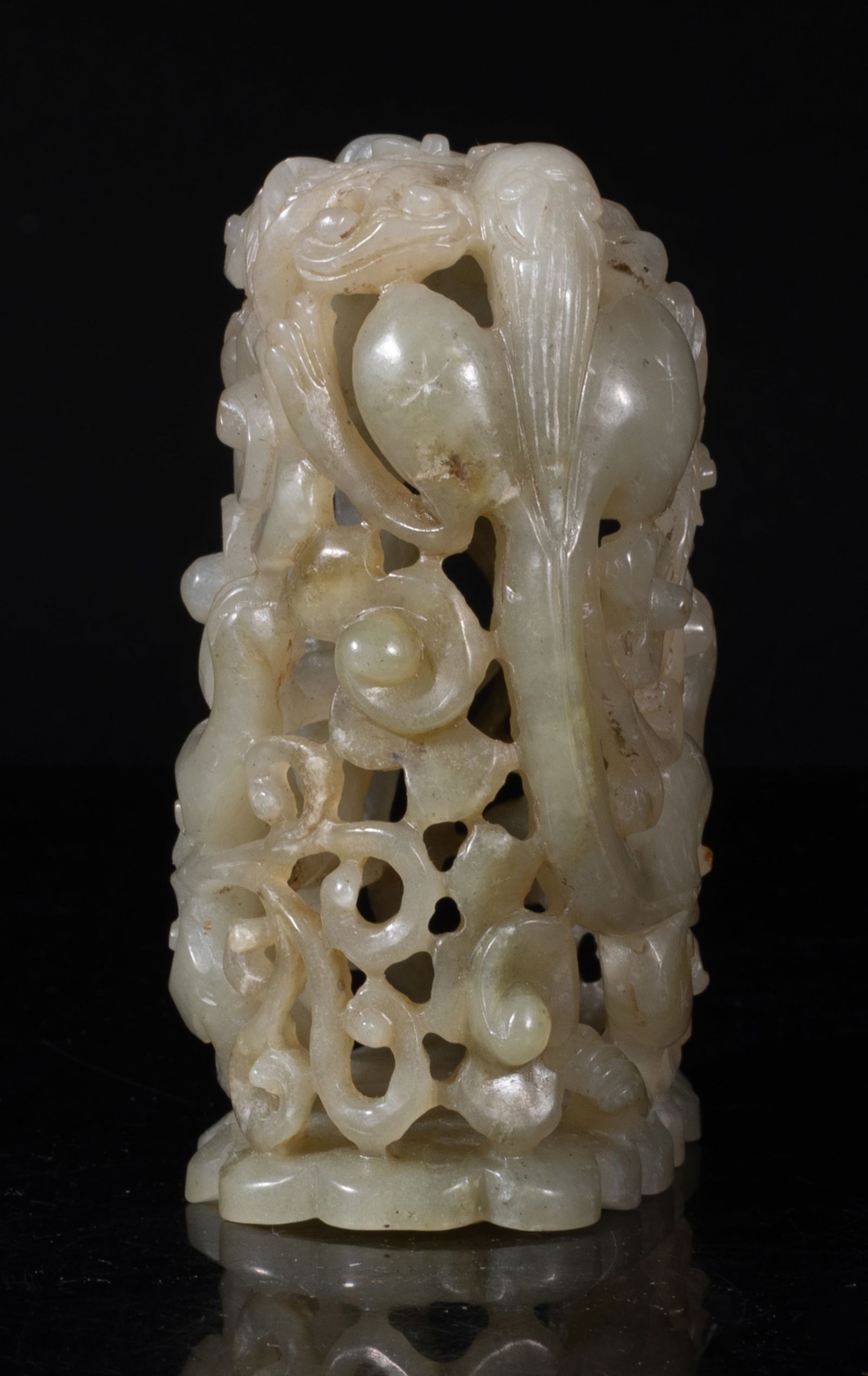 Chinese Openwork Jade Table Sculpture - 3