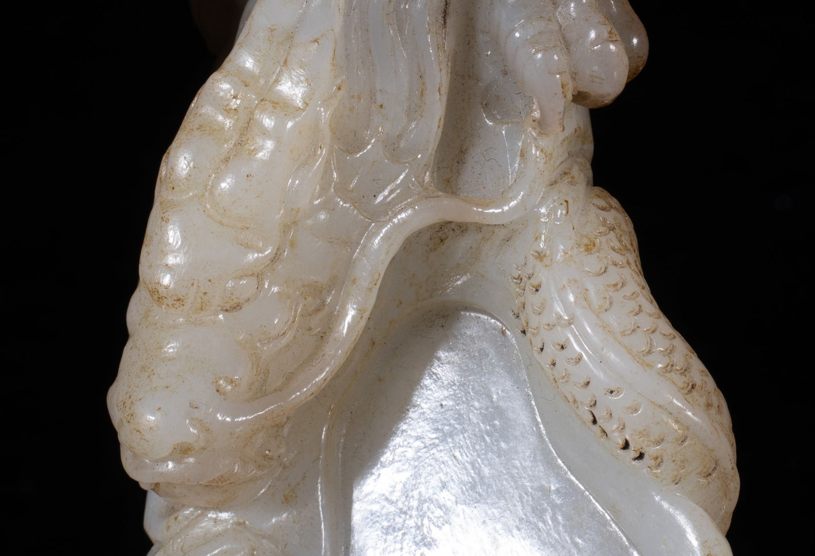 Rare Chinese Jade Carved Ink Stone - 11