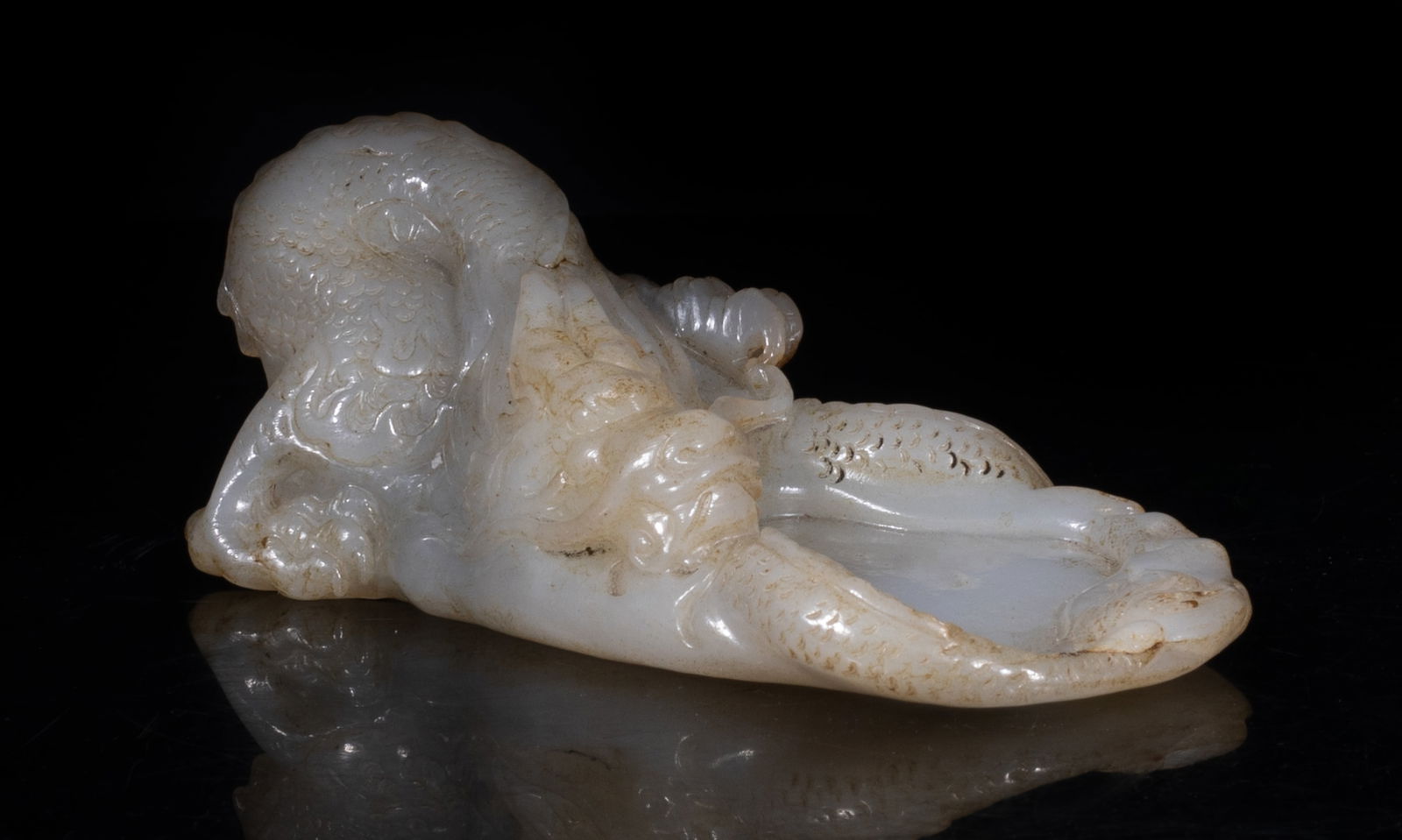 Rare Chinese Jade Carved Ink Stone (1 of 12)