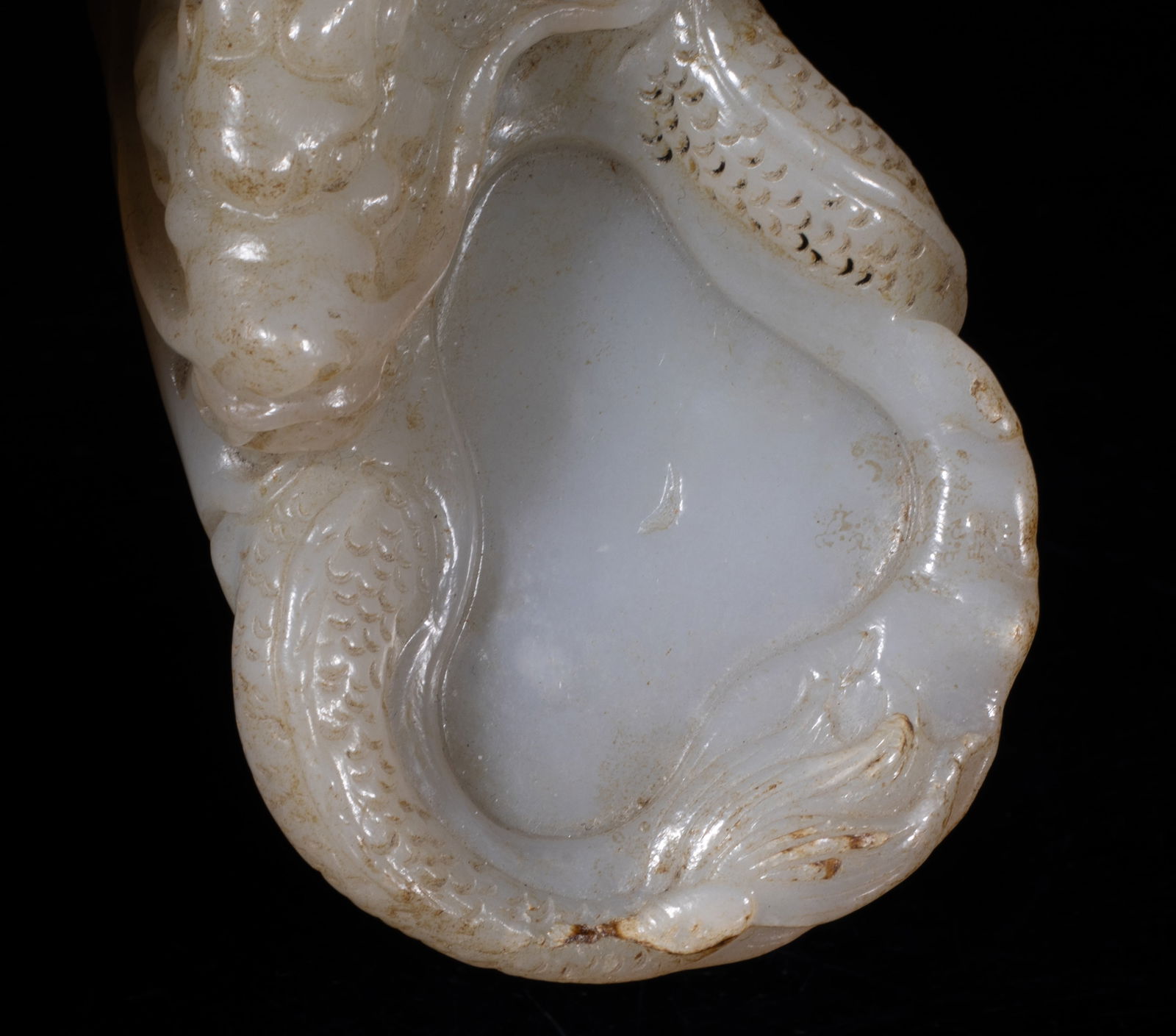 Rare Chinese Jade Carved Ink Stone - 6