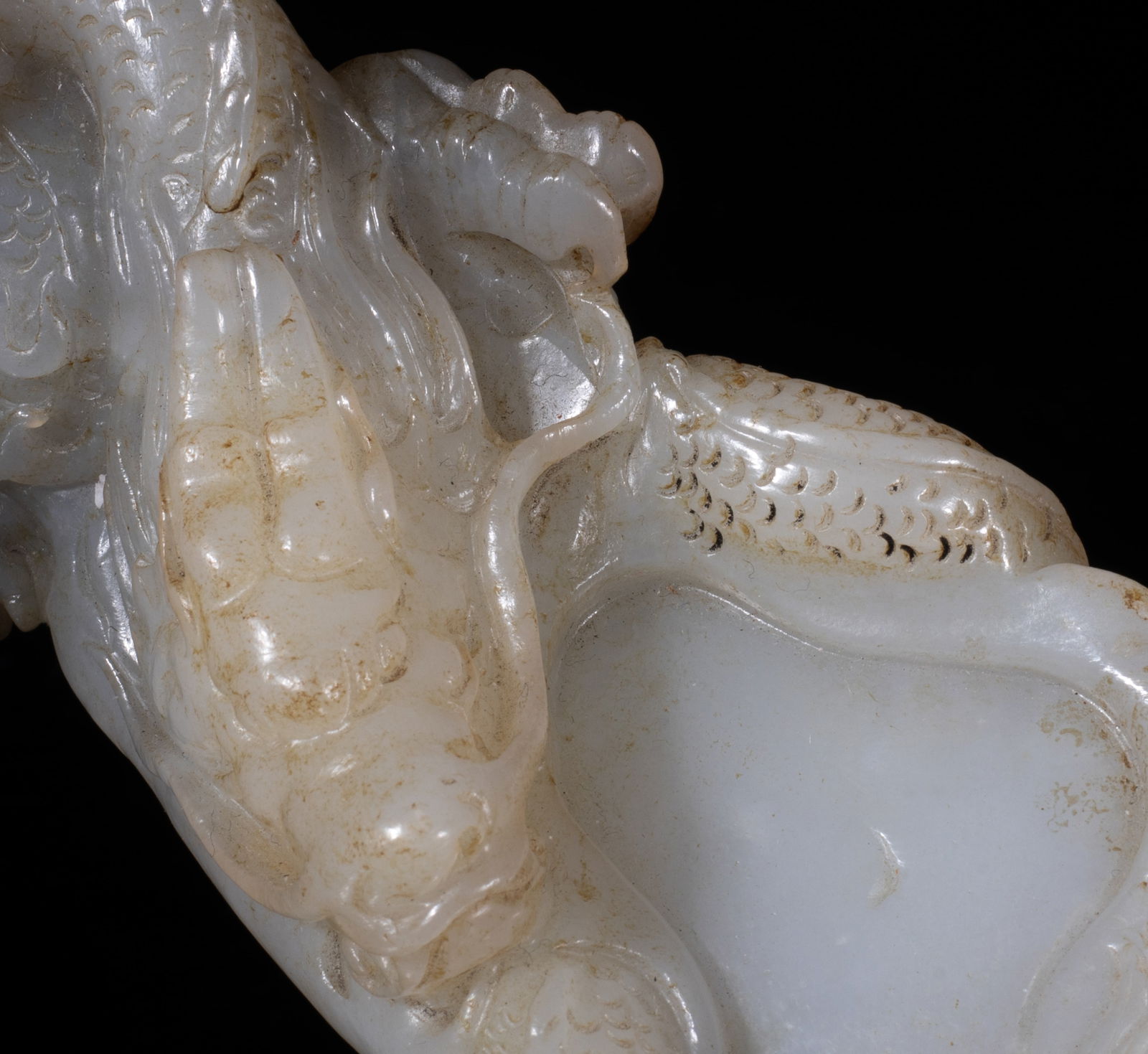 Rare Chinese Jade Carved Ink Stone - 7