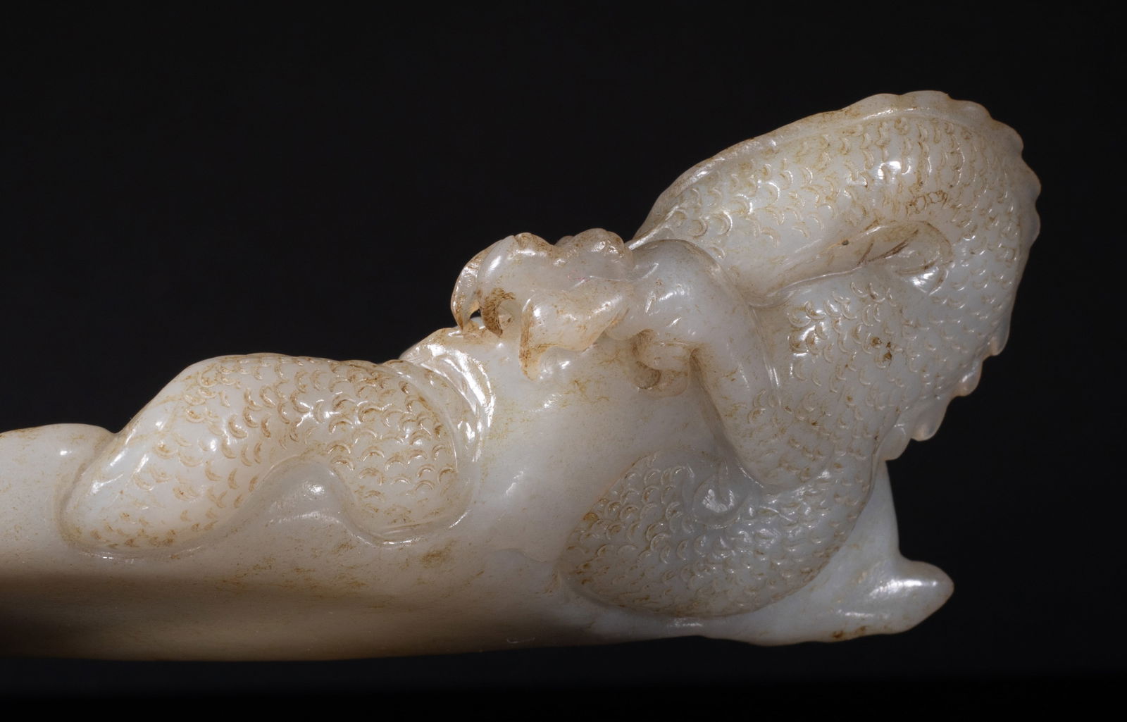 Rare Chinese Jade Carved Ink Stone - 8