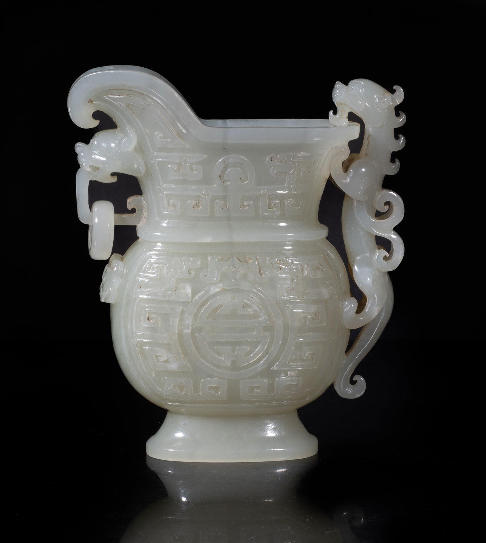 Chinese White Jade Vase of Hu (1 of 13)