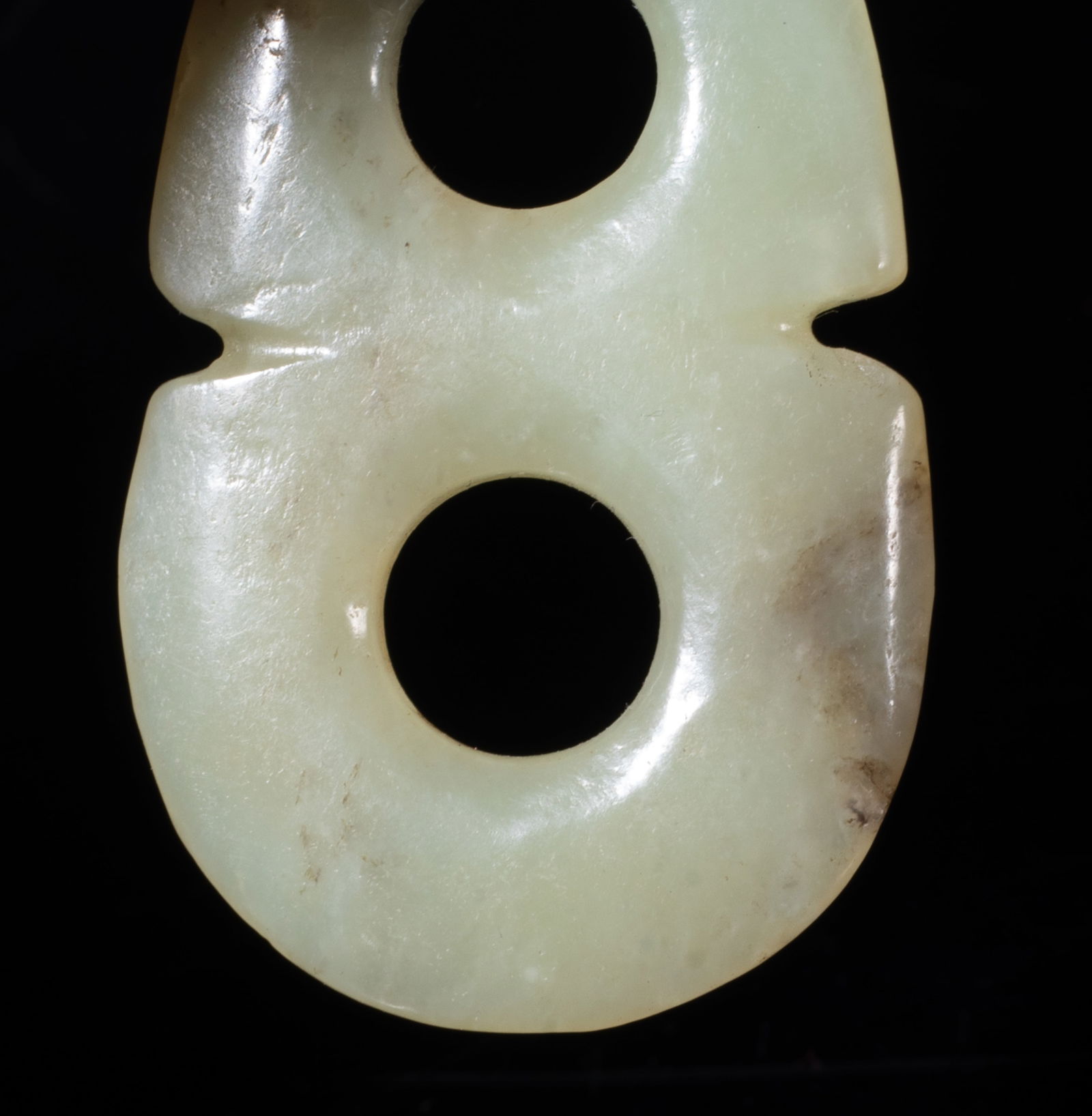 Three Chinese Export Jade Pendants - 4