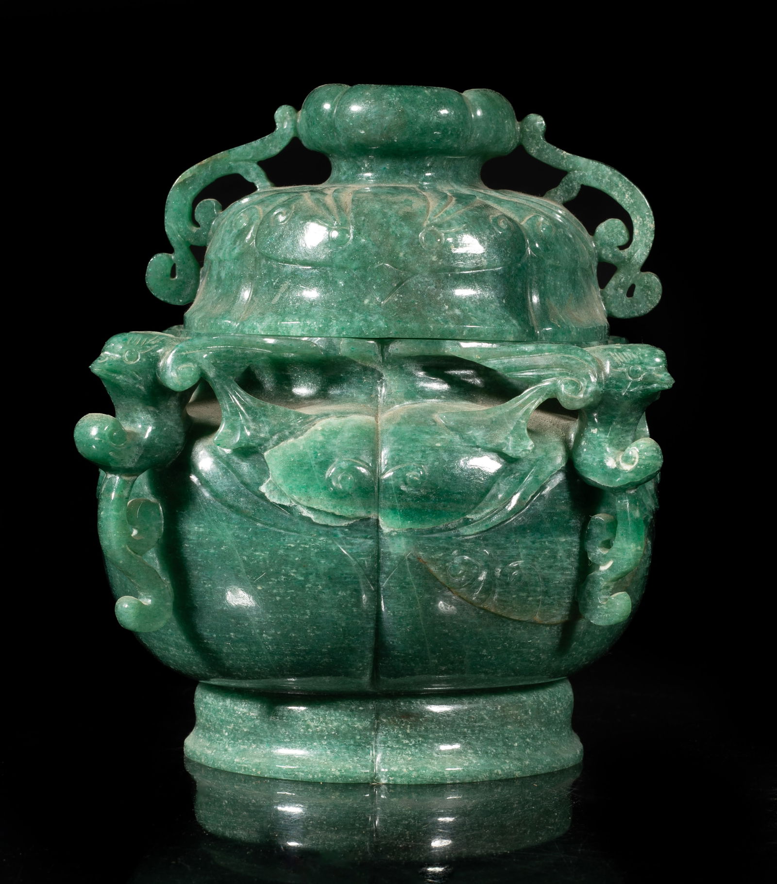 Large Chinese Jade Covered Censer (1 of 13)