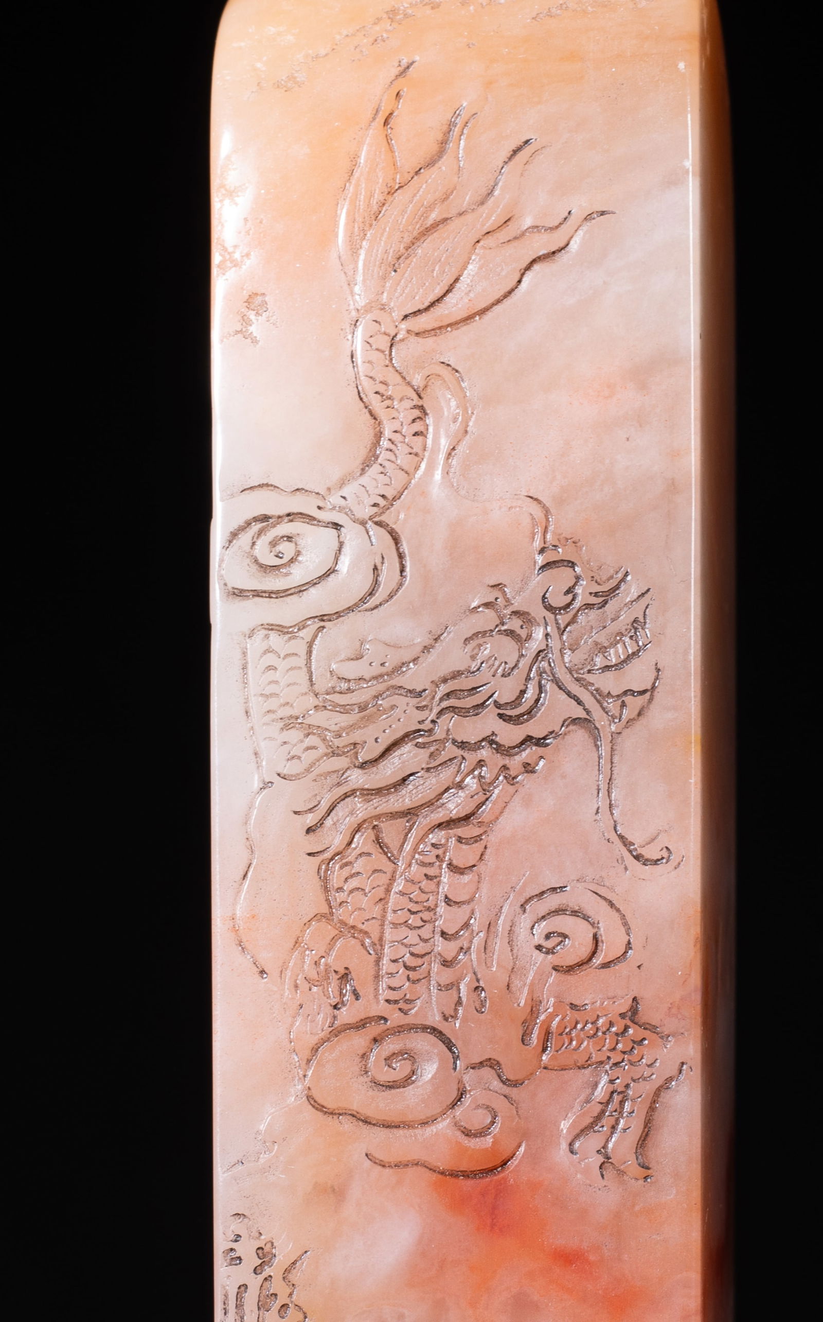 Two Tall Chinese Translucent Stone Seals - 5