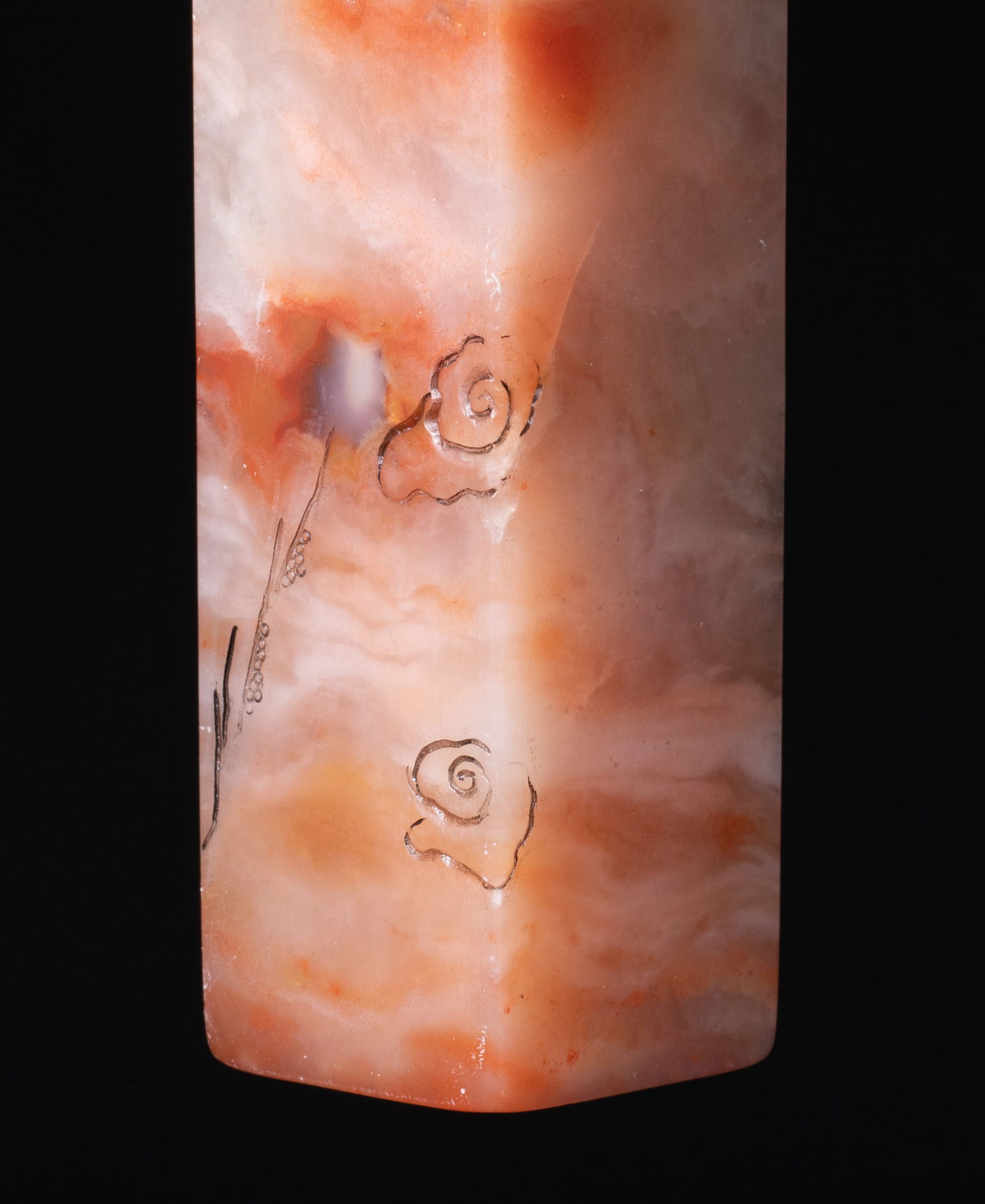 Two Tall Chinese Translucent Stone Seals - 8