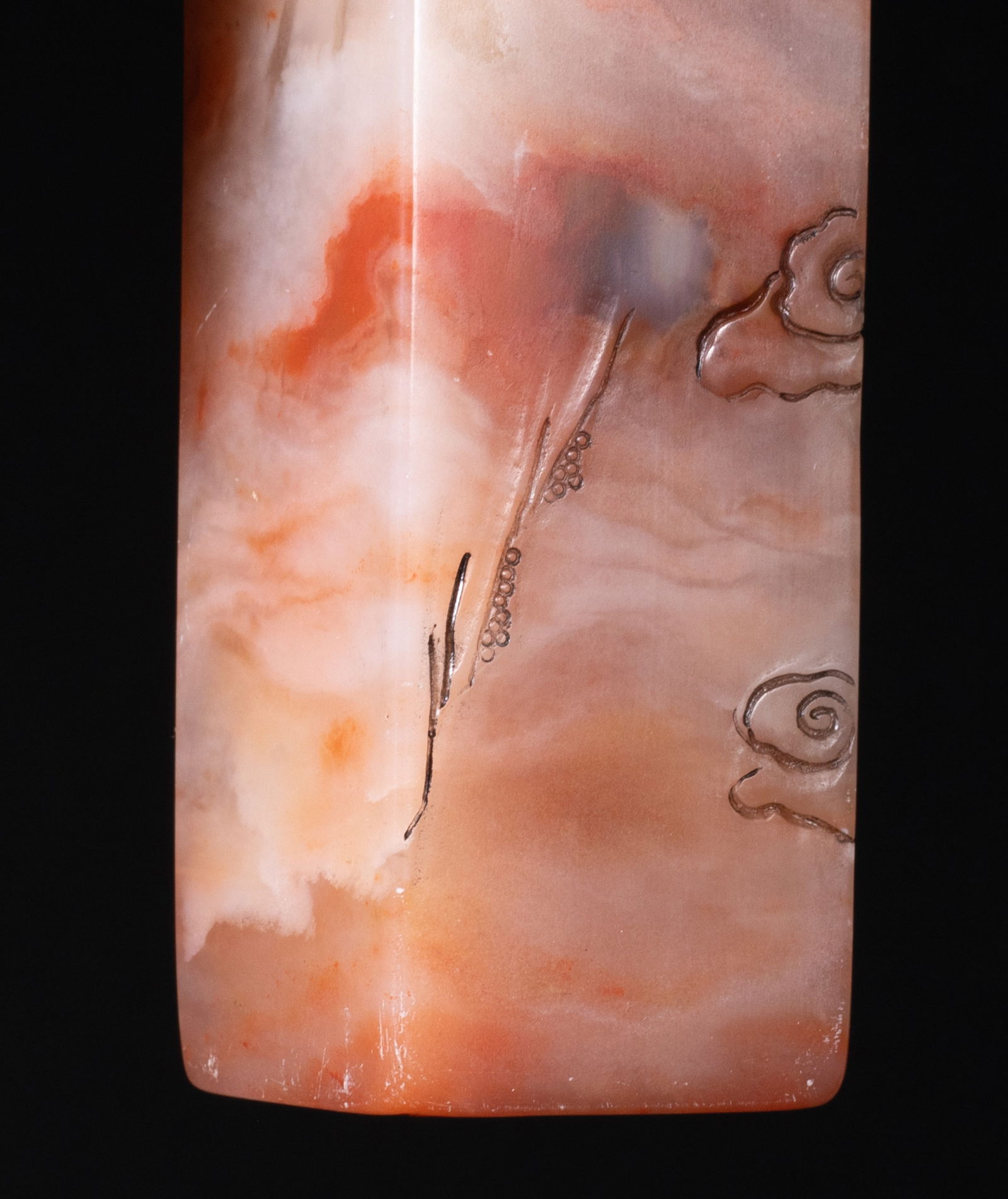 Two Tall Chinese Translucent Stone Seals - 9