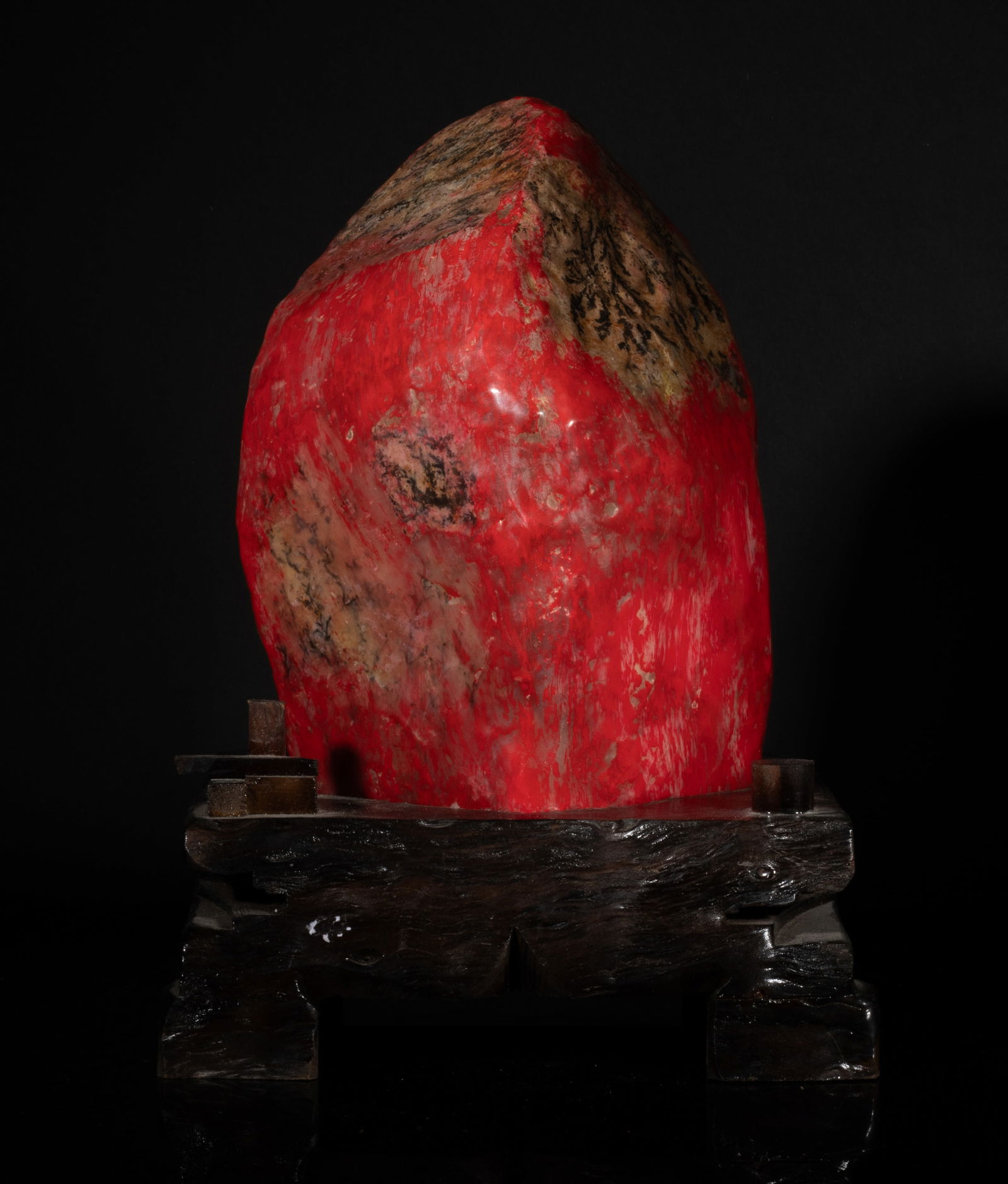 Large Chinese Chicken Blood Color Scholar Stone (1 of 11)