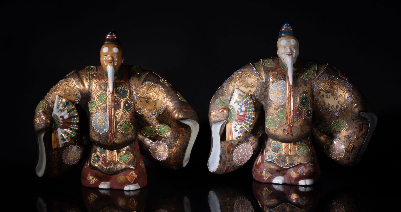 Two Vintage Japanese Kutani Porcelain Sculptures (1 of 14)
