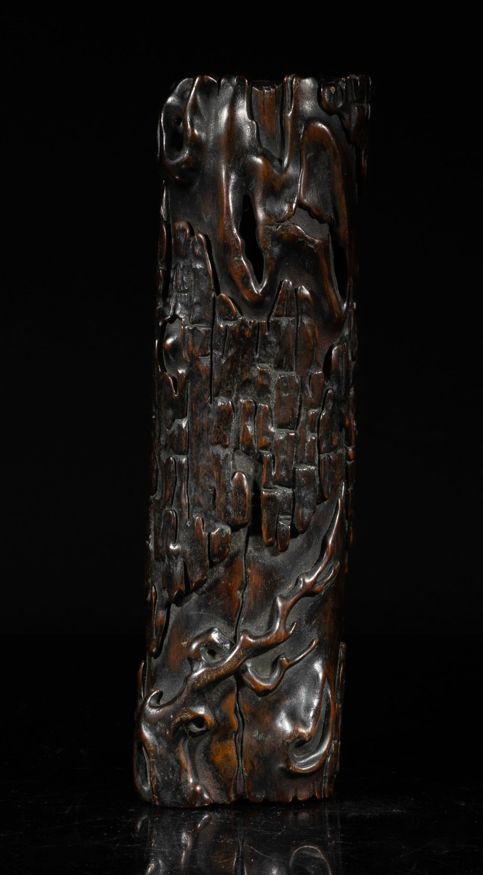 Rare Chinese Zitan Wood Covered Box (1 of 14)