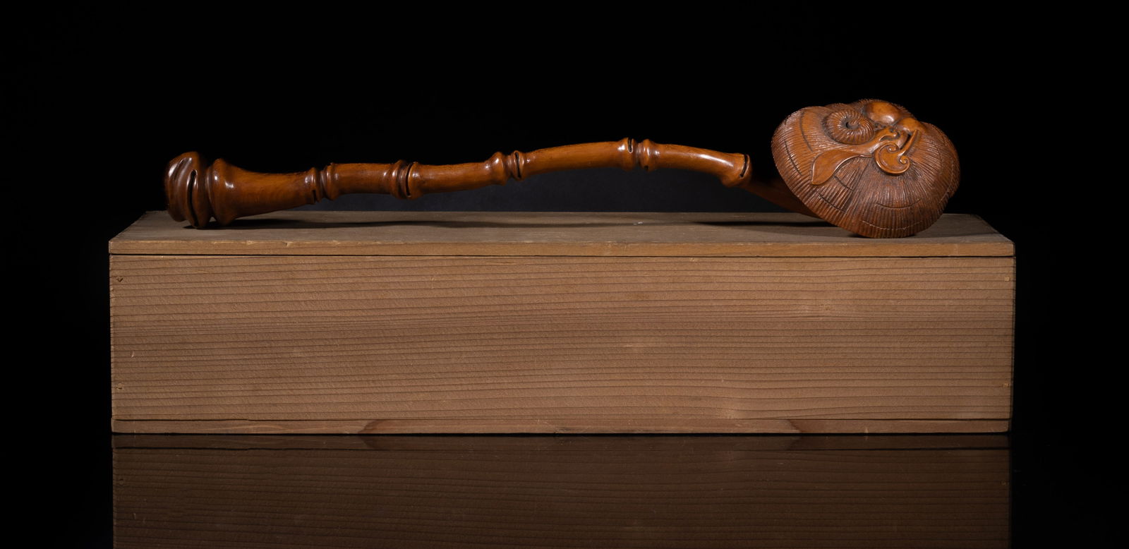 Chinese Boxwood Sculpture of Ruyi (1 of 10)