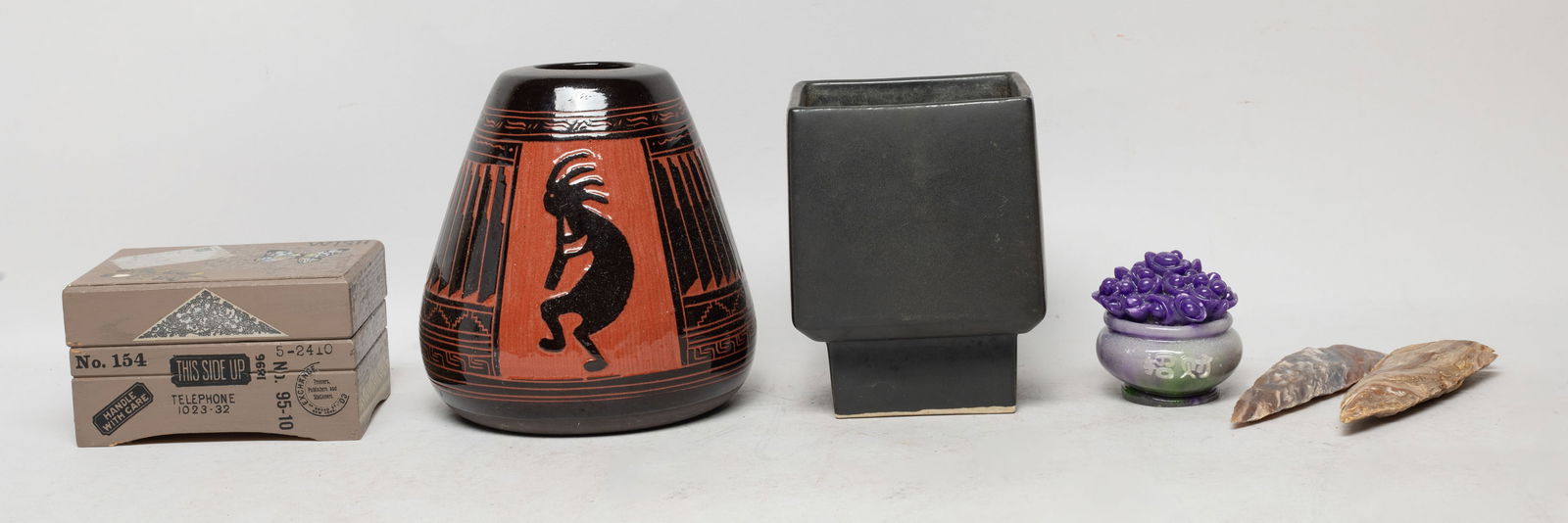 Vintage Pottery, Stone Heads, Decors (1 of 16)