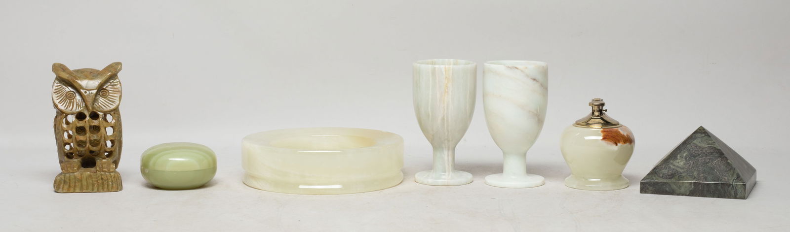 Set Asian Stone/ Marble Sculptures, Decors (1 of 14)