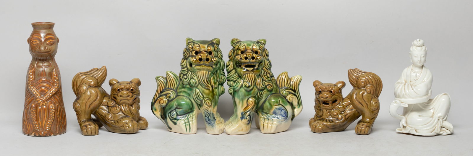 Estate Set Vintage Asian Porcelain Sculptures (1 of 15)