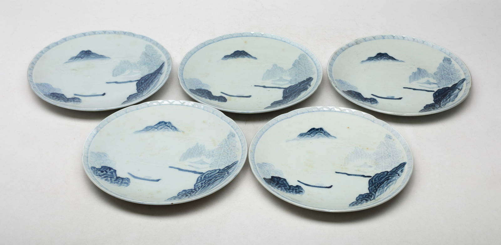 Set Japanese Vintage Porcelain Plates (1 of 10)