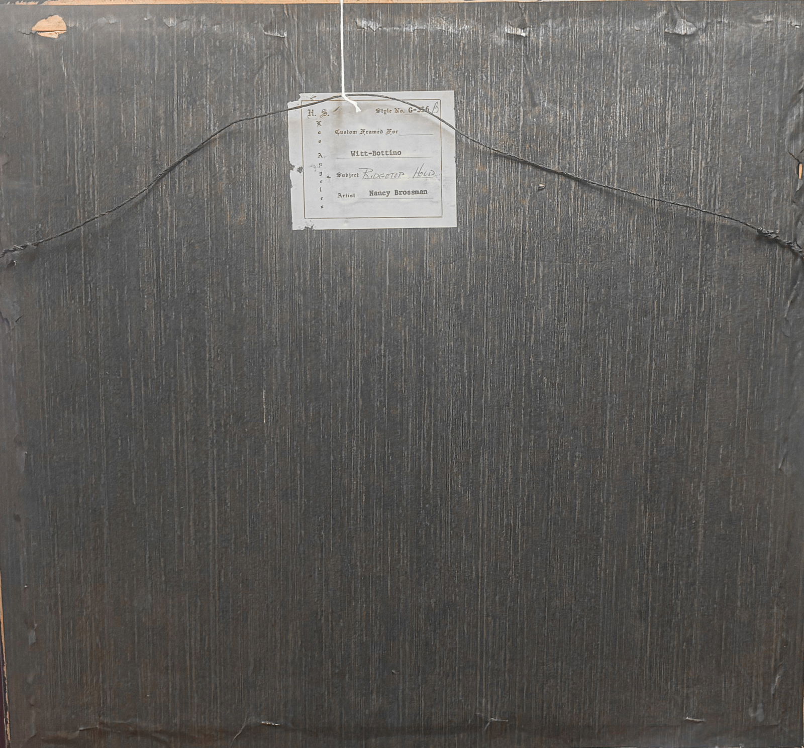 Nancy Brossman: Ridgetep Held 38/350 - 9