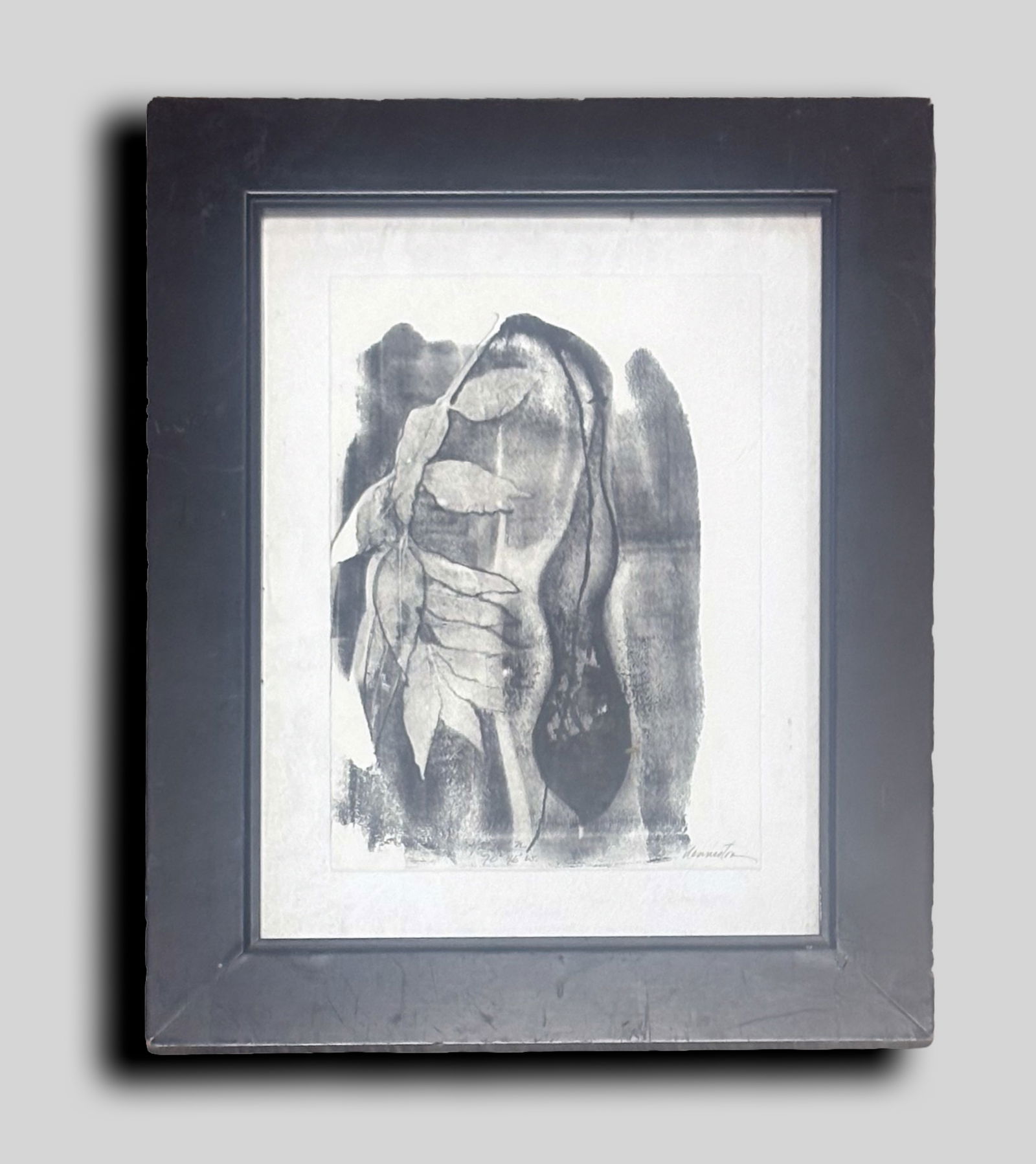 Signed Vintage Black & White Lithography (1 of 6)