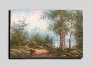Vintage Oil Painting of Landscapes
