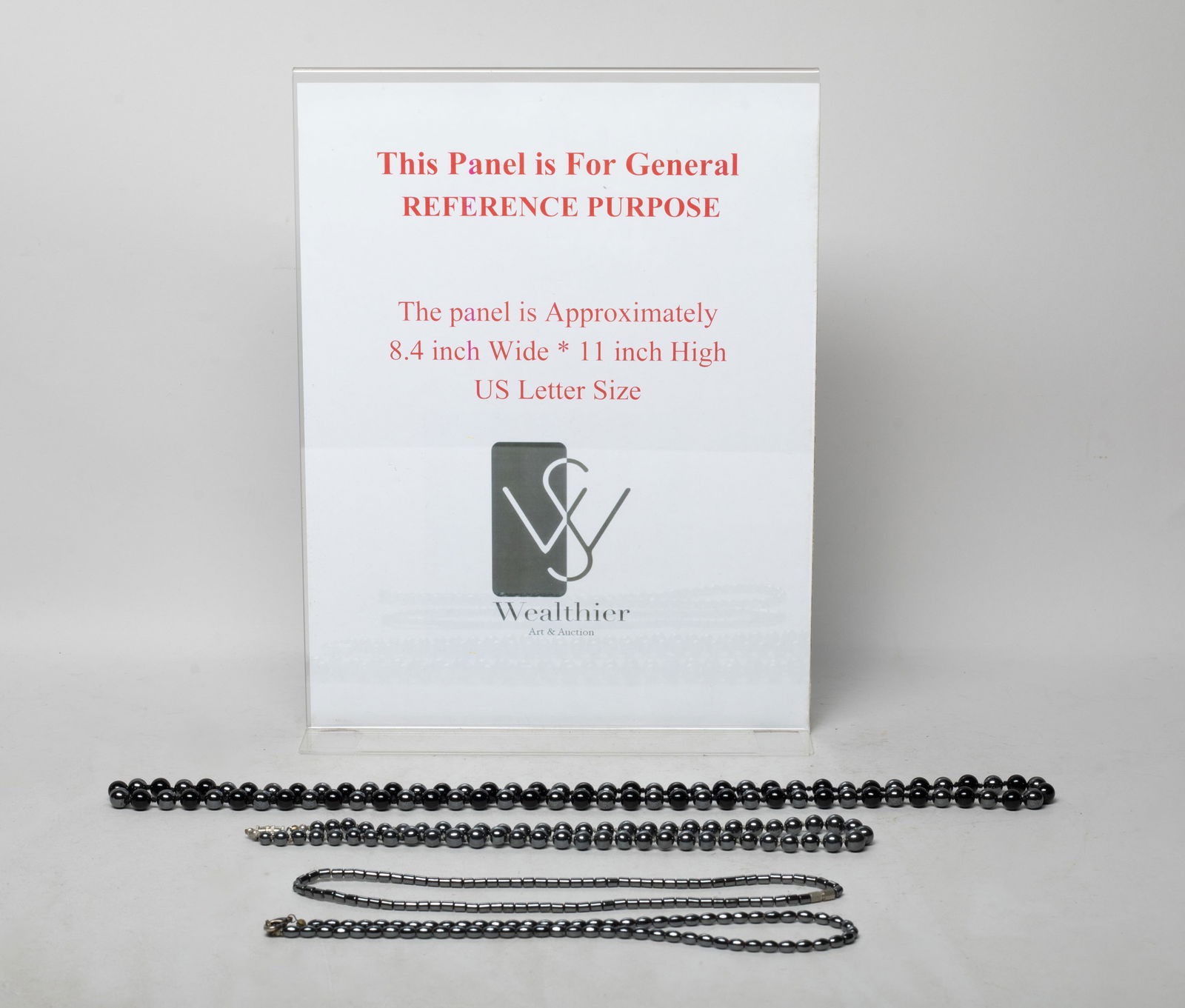 Vintage Designed Hematite Gemstone Necklaces - 2