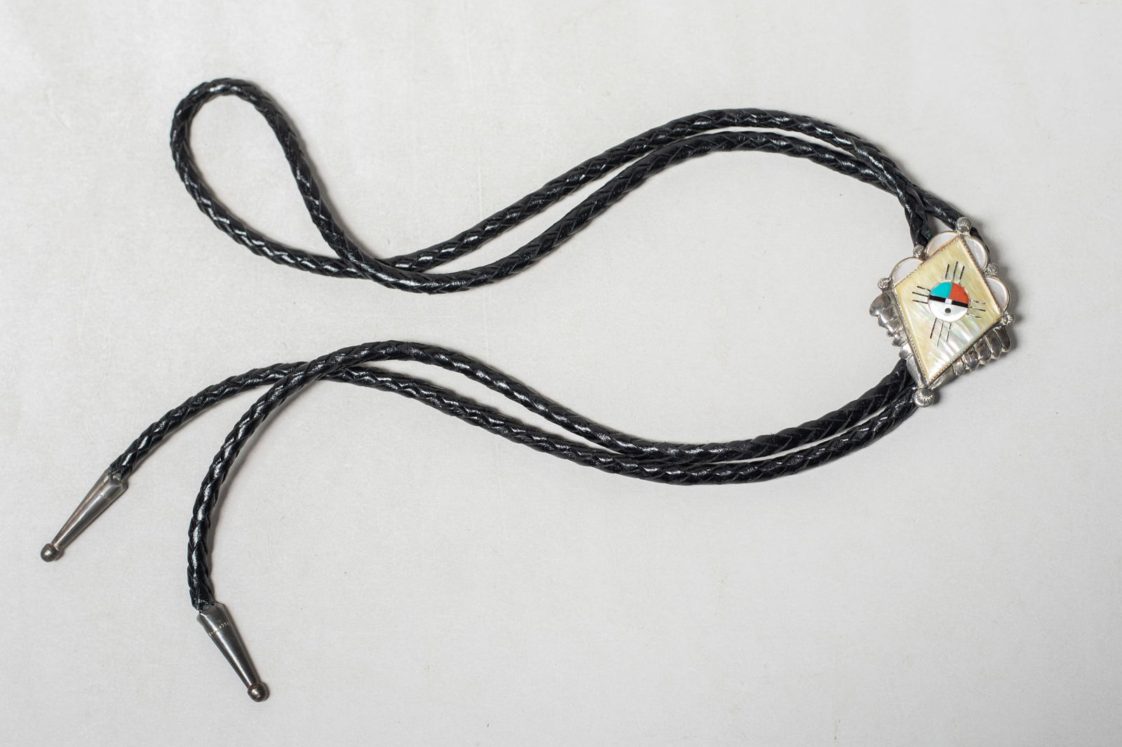 Bennett Pat. Pend. Zuni Sunface Bolo (1 of 7)