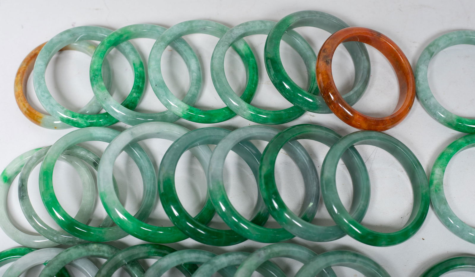 Estate Large Groups Chinese Export Bangles - 5