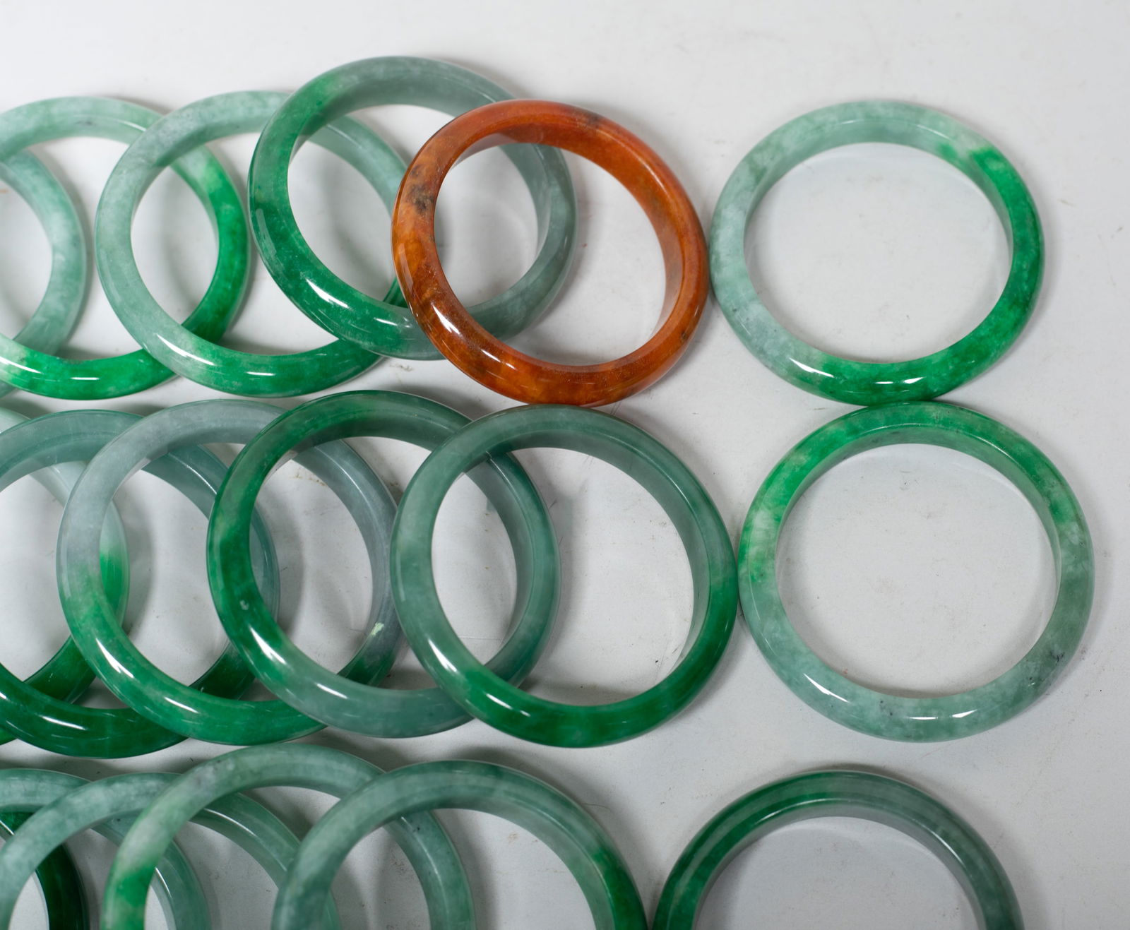 Estate Large Groups Chinese Export Bangles - 6