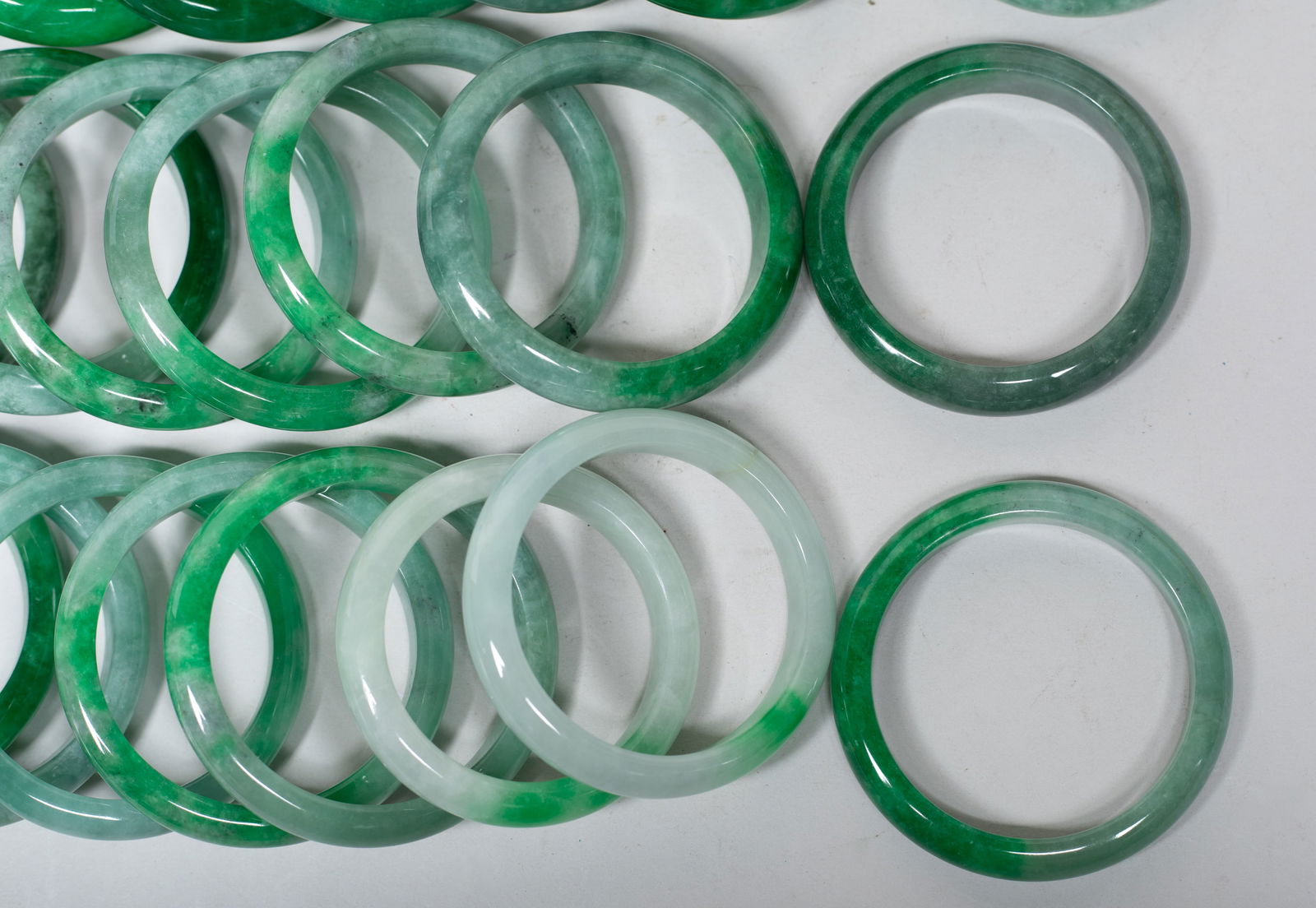 Estate Large Groups Chinese Export Bangles - 9